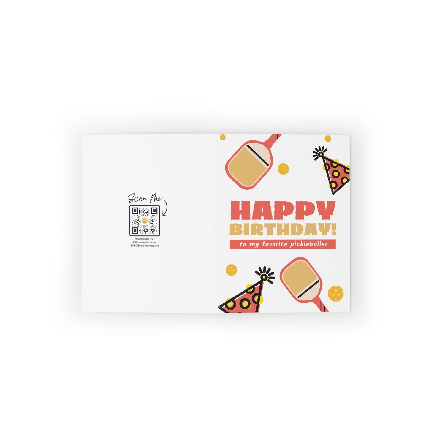 Happy Birthday To My Favorite Pickleballer Greeting Card