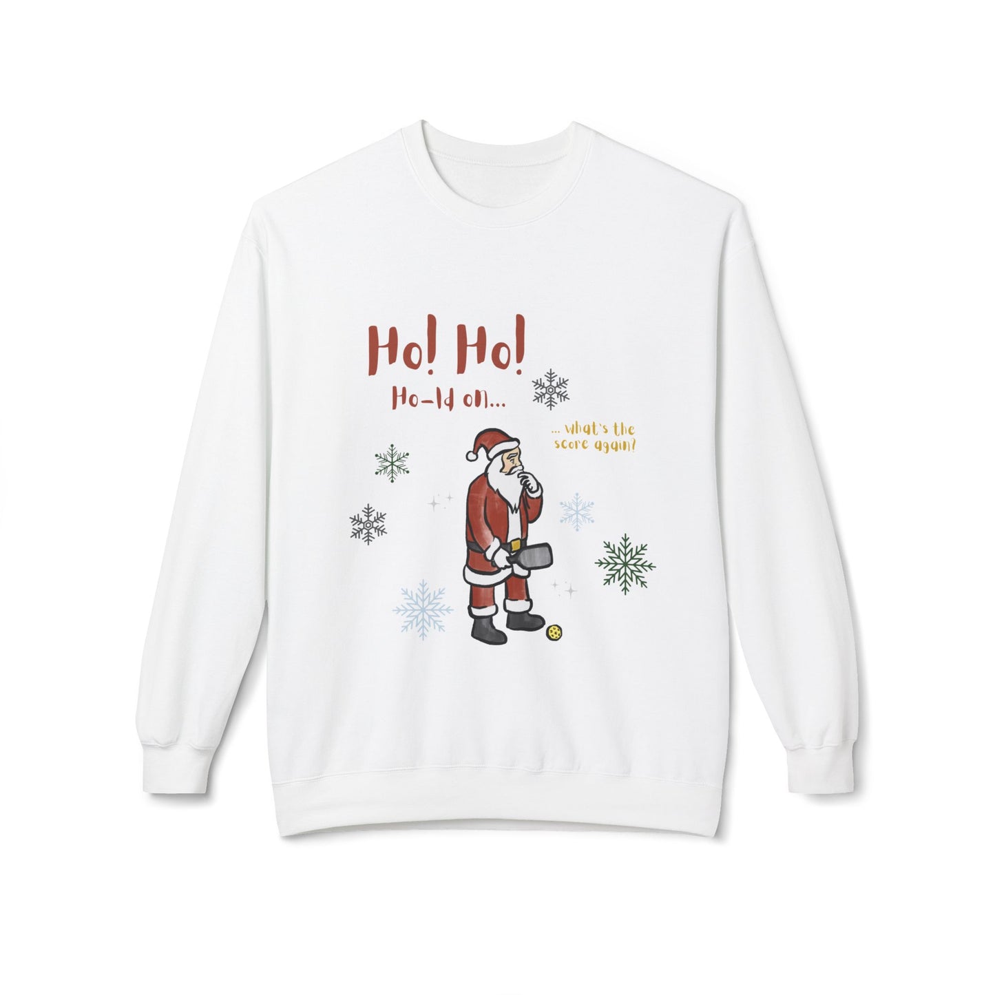 Festive Santa Pickleball Christmas Sweater