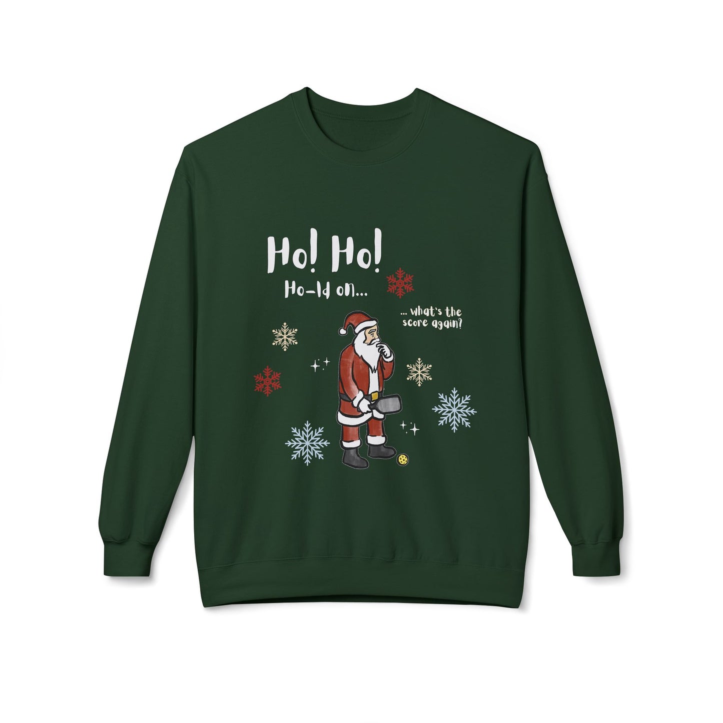 Festive Santa Pickleball Christmas Sweater