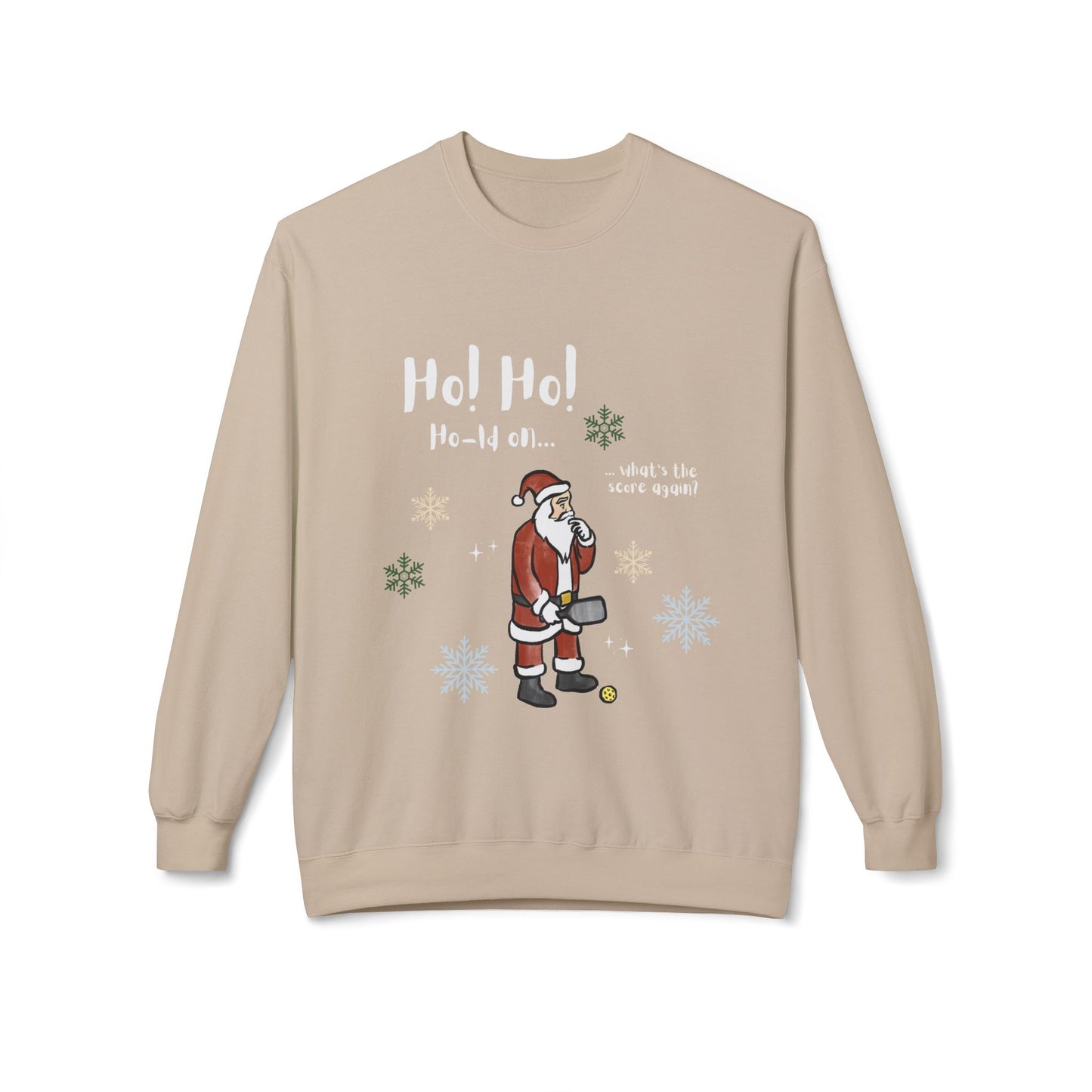 Festive Santa Pickleball Christmas Sweater