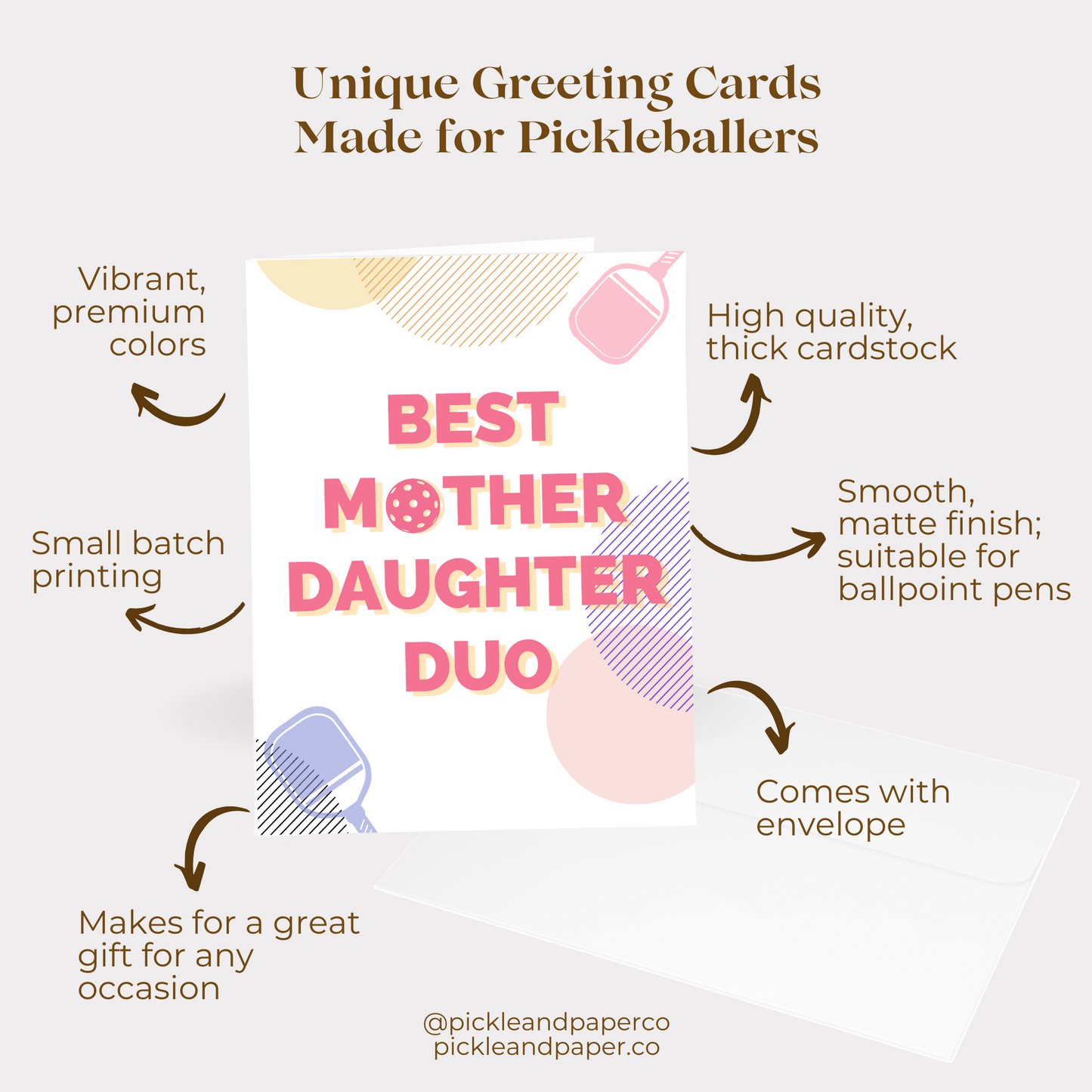 Best Mother Daughter Duo Pickleball Card