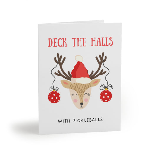 Deck the Halls with Pickleballs Christmas Card