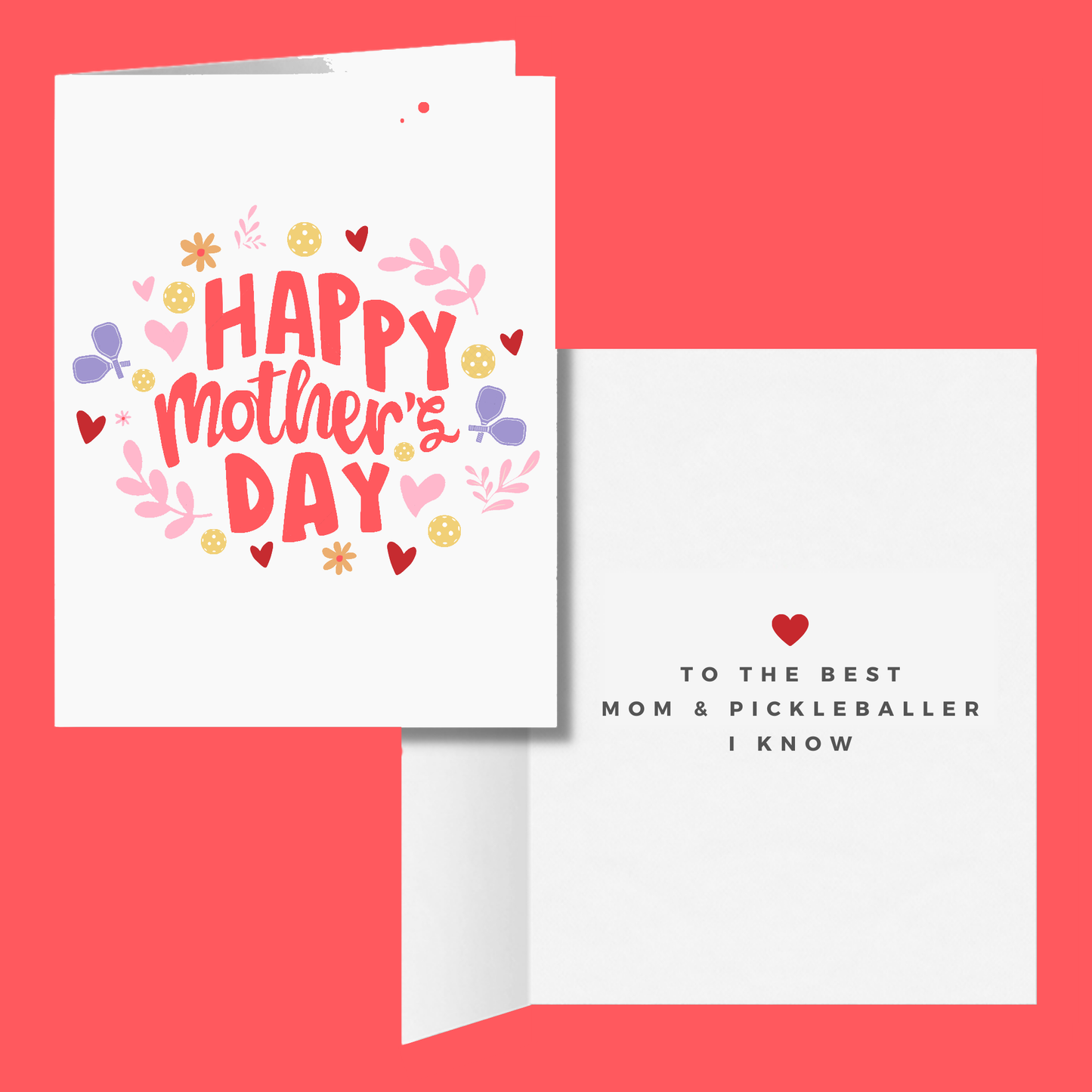 Happy Mother's Day Pickleball Greeting Card