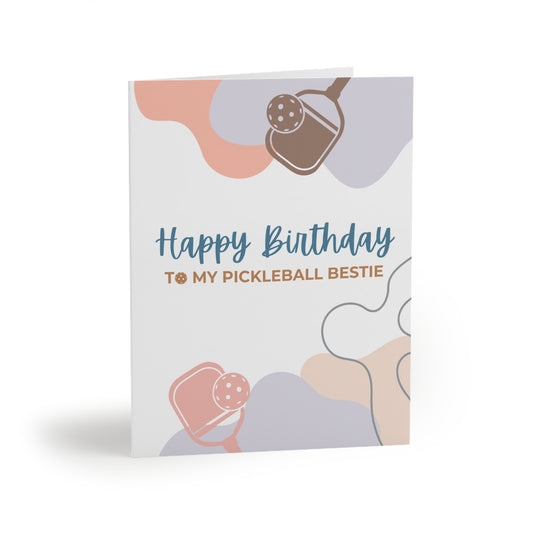 Happy Birthday to My Pickleball Bestie Greeting Card