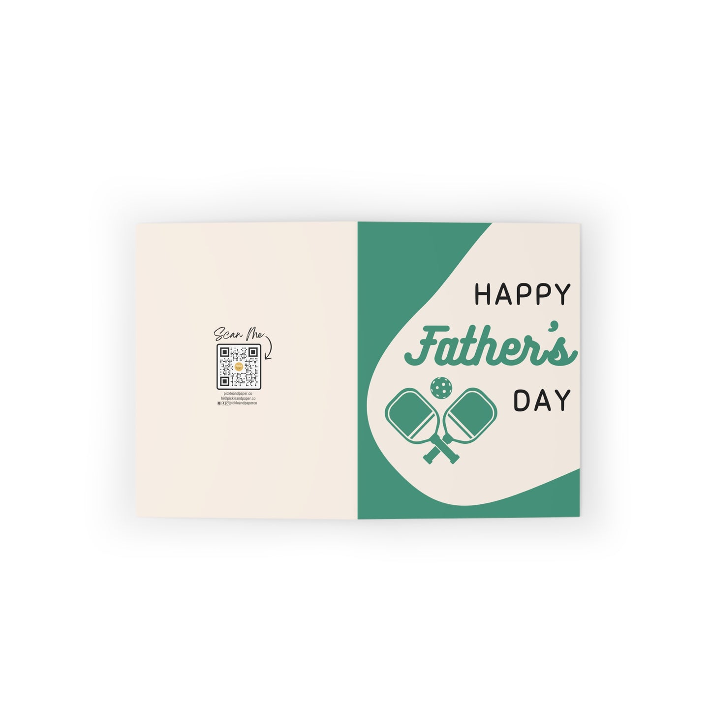 Happy Father's Day Best Dad and Pickleball Player Greeting Card