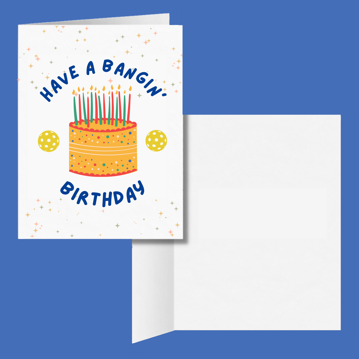 Have a Bangin' Birthday Pickleball Card