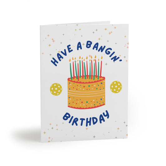 Have a Bangin' Birthday Pickleball Card