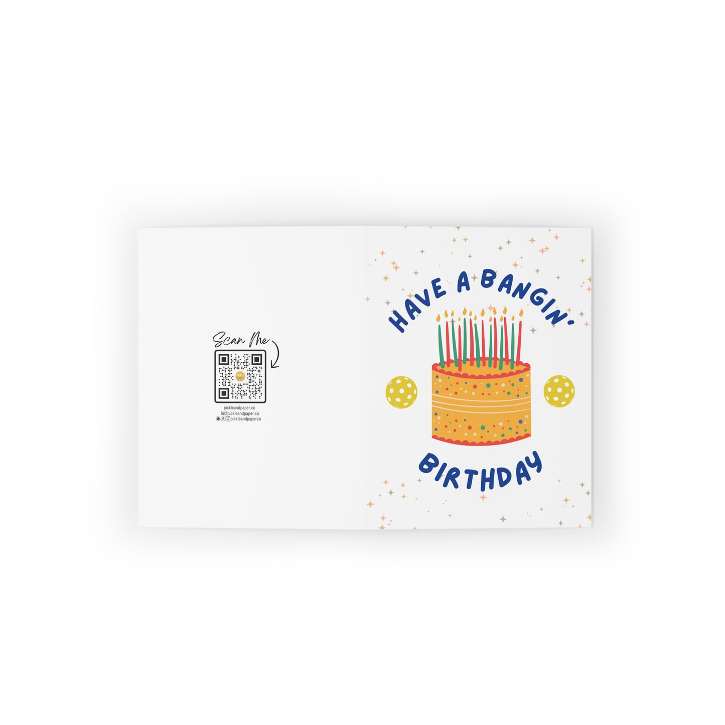 Have a Bangin' Birthday Pickleball Card