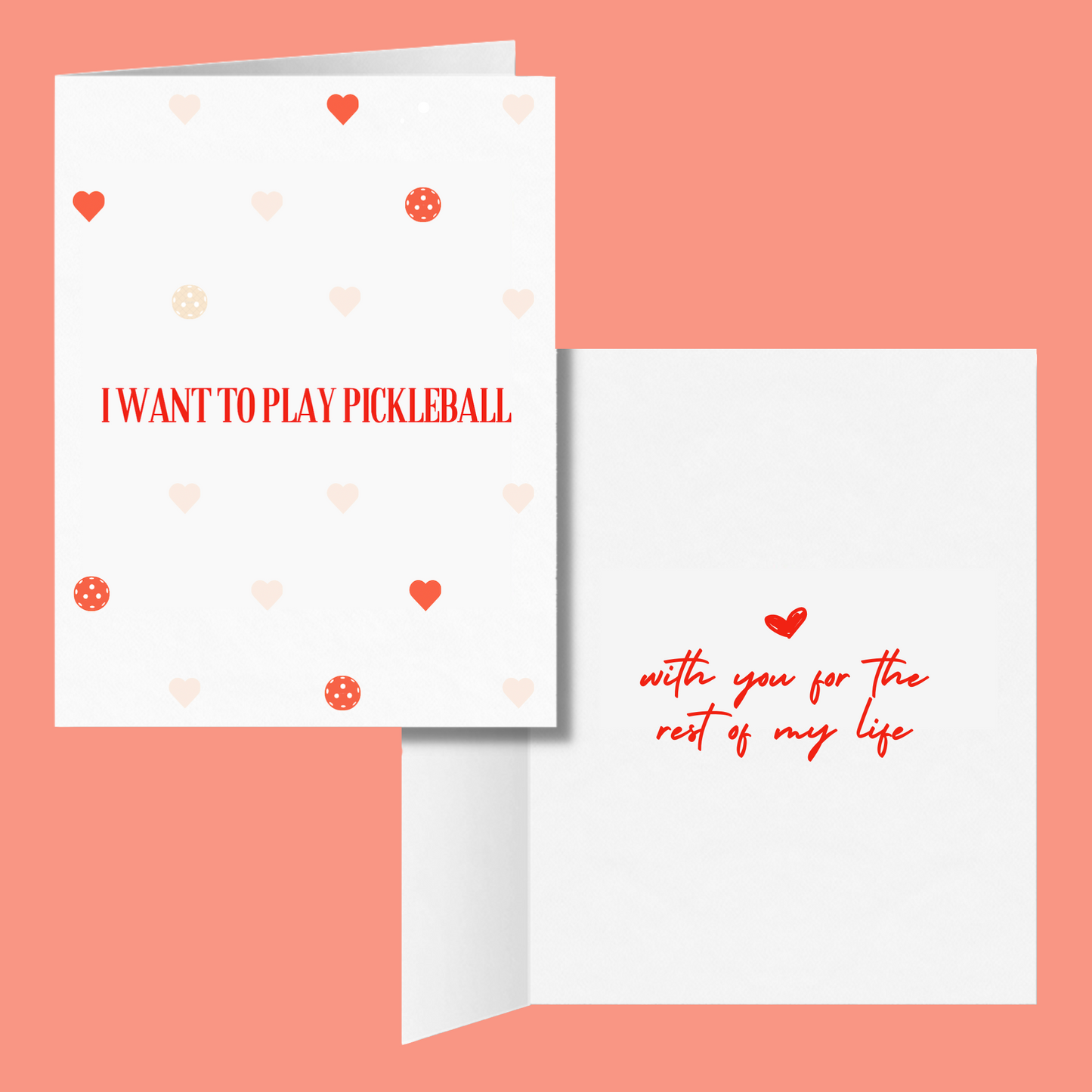 I Want to Play Pickleball With You Greeting Card