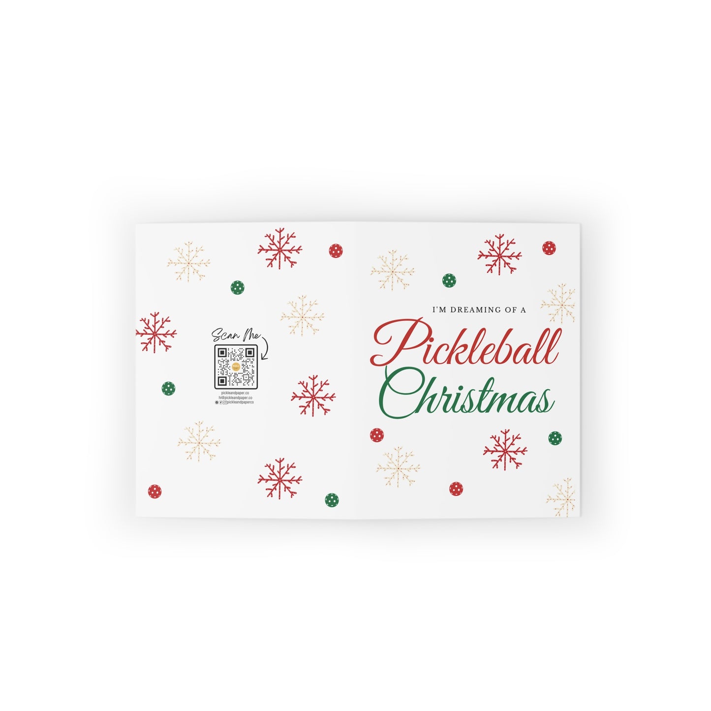 I'm Dreaming of a Pickleball Christmas Holiday Card