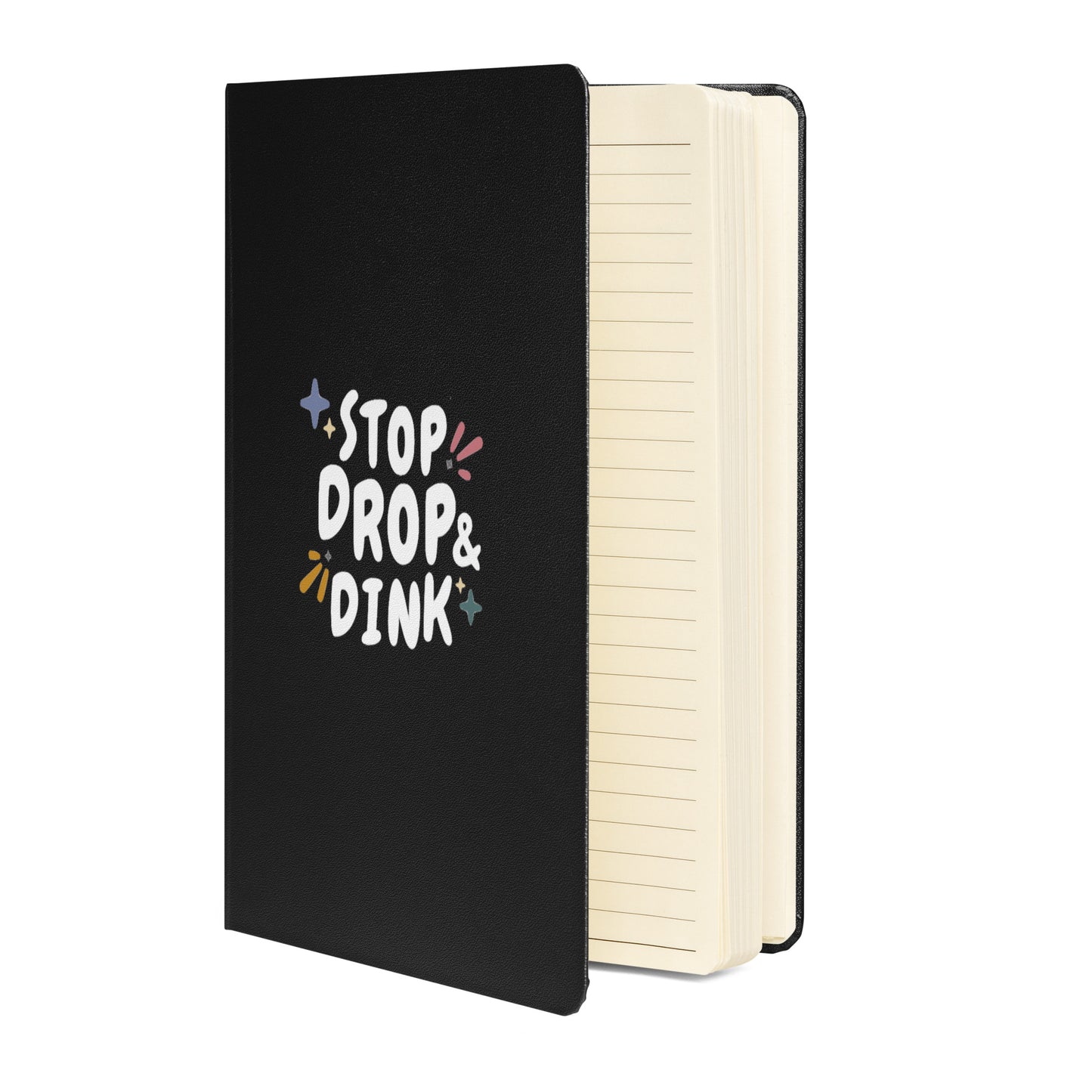 Stop, Drop & Dink Pickleball Notebook | Hardcover Bound Pickleball Journal