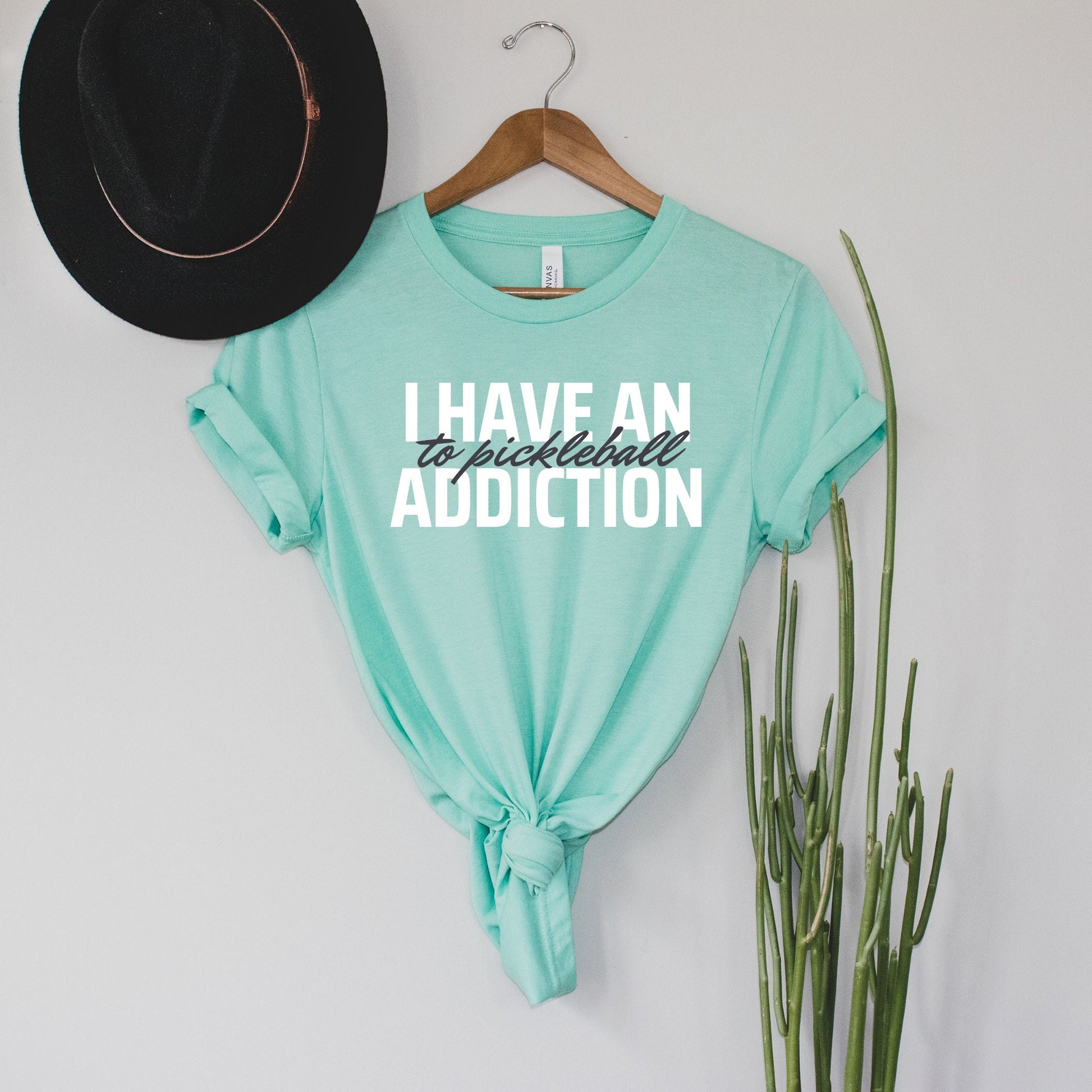 I Have an Addiction to Pickleball T-Shirt | Pickleball Short Sleeve Unisex Tee | Women's and Men Pickleball Shirt | Pickleball Gifts