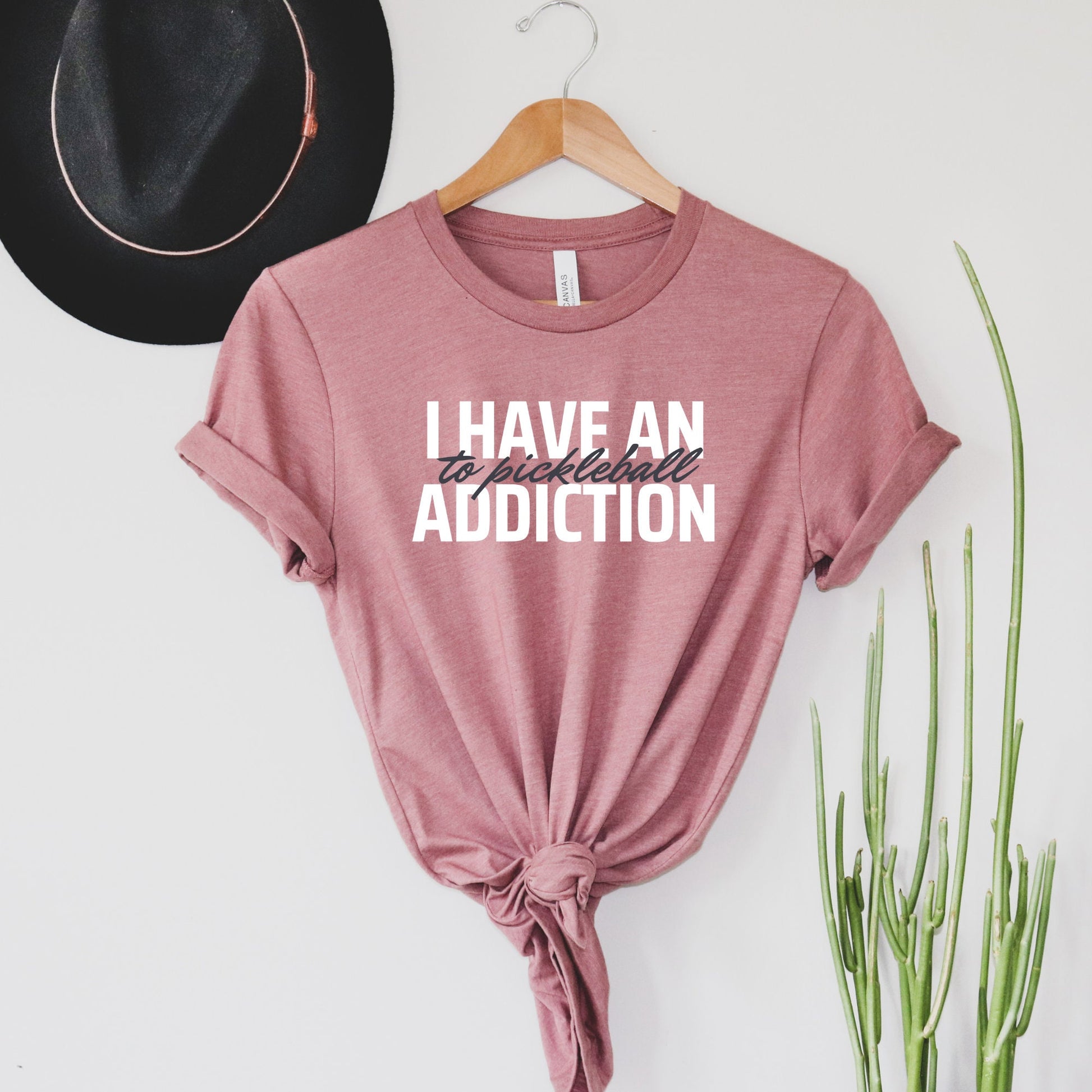 I Have an Addiction to Pickleball T-Shirt | Pickleball Short Sleeve Unisex Tee | Women's and Men Pickleball Shirt | Pickleball Gifts