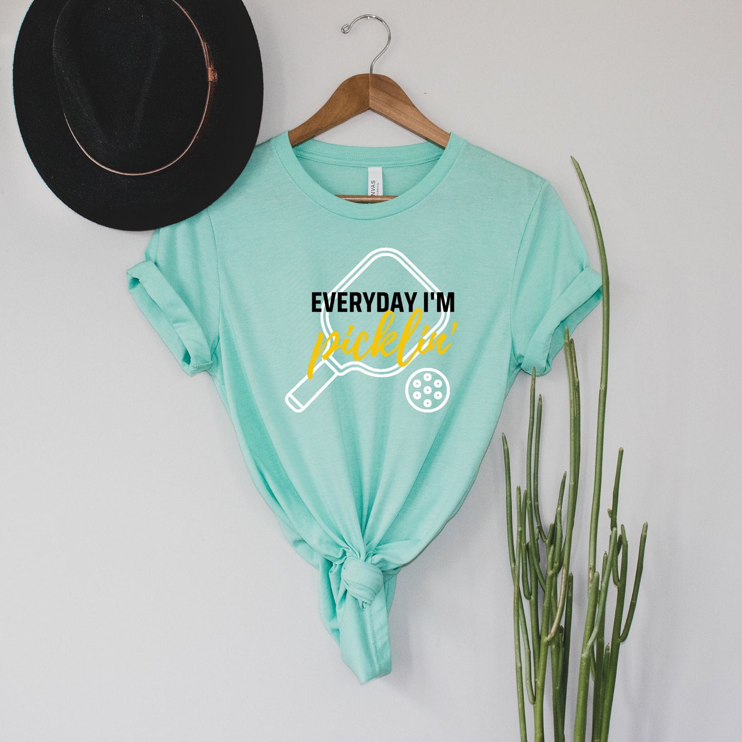 Everyday I'm Picklin' T-Shirt | Modern Pickle ball Short Sleeve Unisex Tees | Women's and Men's Pickleball Shirts | Modern Pickle ball Gifts