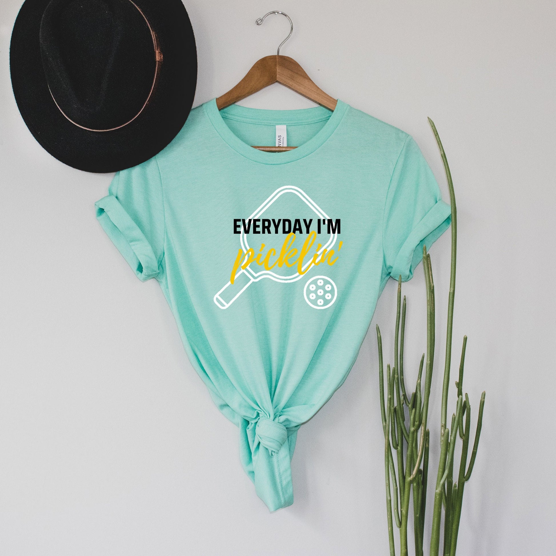 Everyday I'm Picklin' T-Shirt | Modern Pickle ball Short Sleeve Unisex Tees | Women's and Men's Pickleball Shirts | Modern Pickle ball Gifts