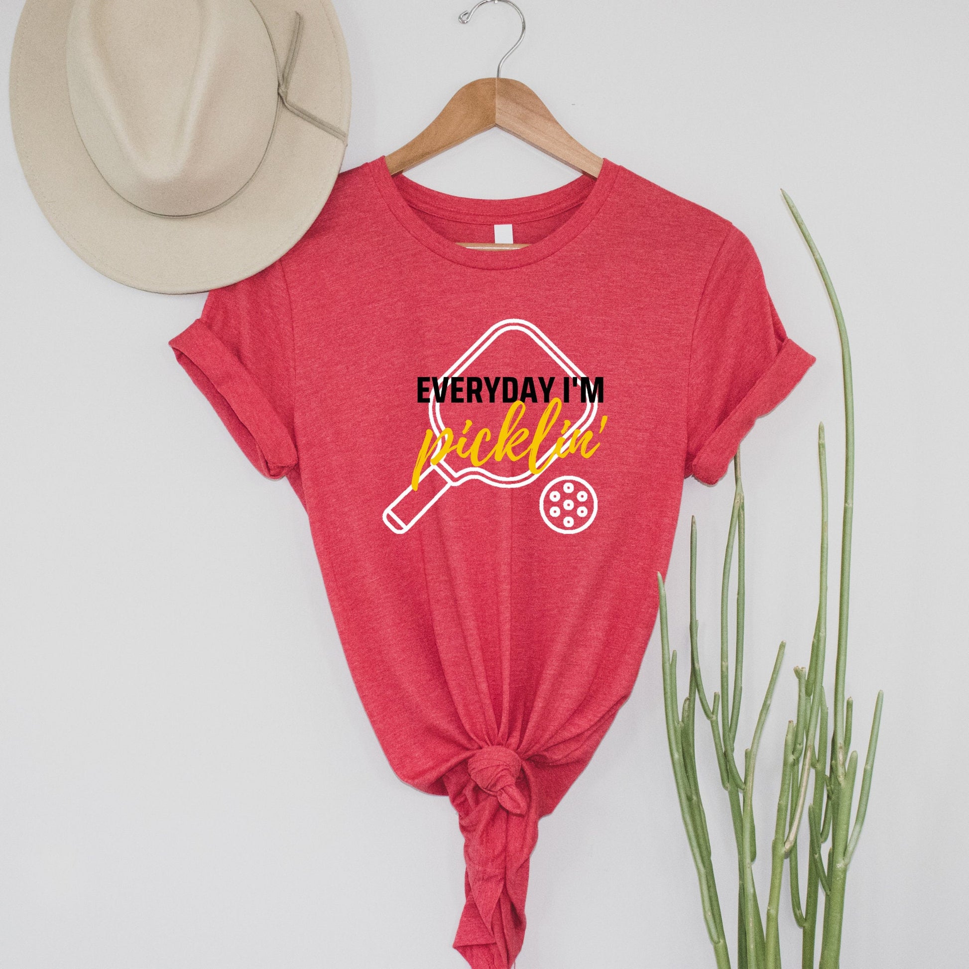 Everyday I'm Picklin' T-Shirt | Modern Pickle ball Short Sleeve Unisex Tees | Women's and Men's Pickleball Shirts | Modern Pickle ball Gifts