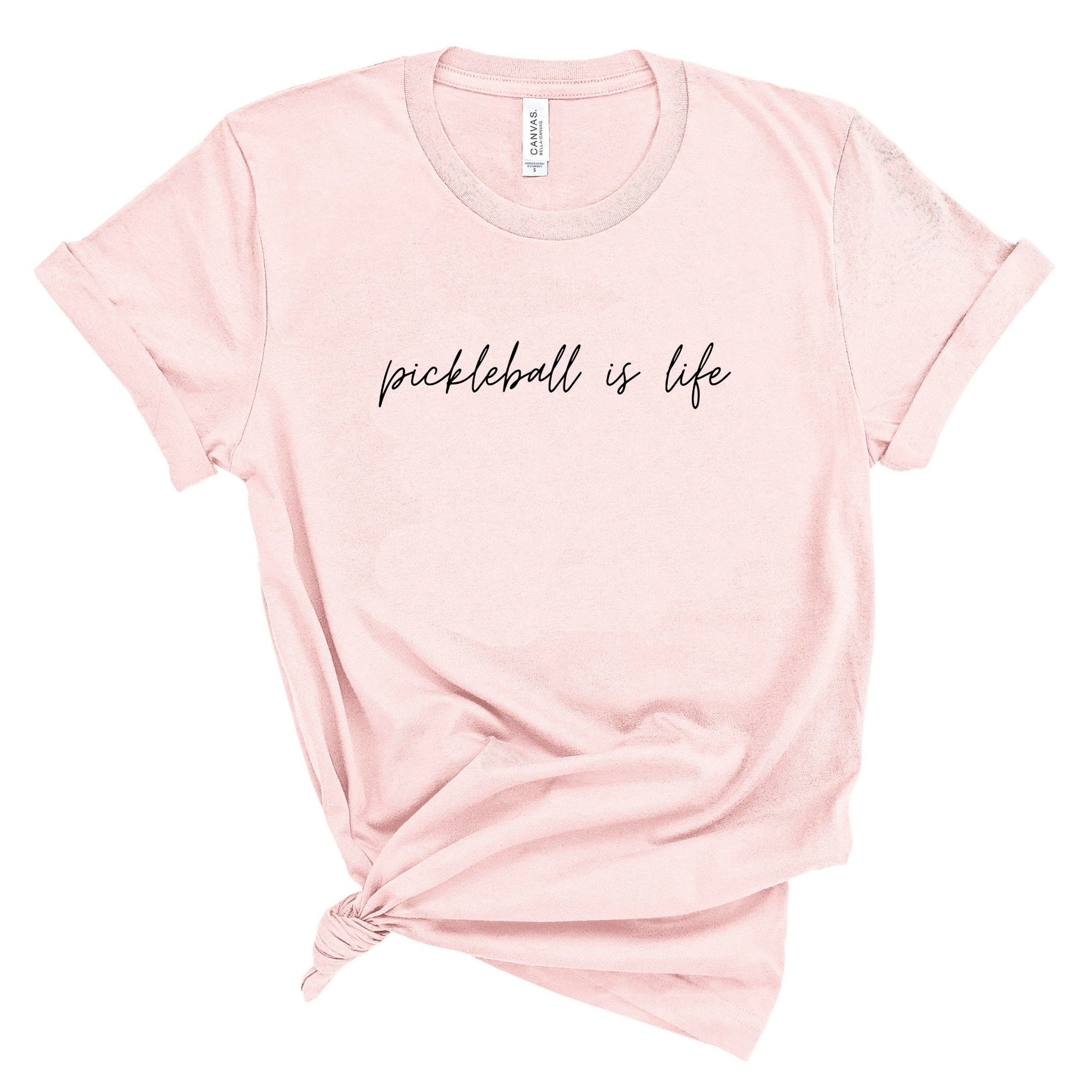 Pickleball is Life T-Shirt | Cute Pickleball Short Sleeve Unisex Tees | Women's and Men's Pickleball Shirt | Best Pickleball Clothes & Gifts