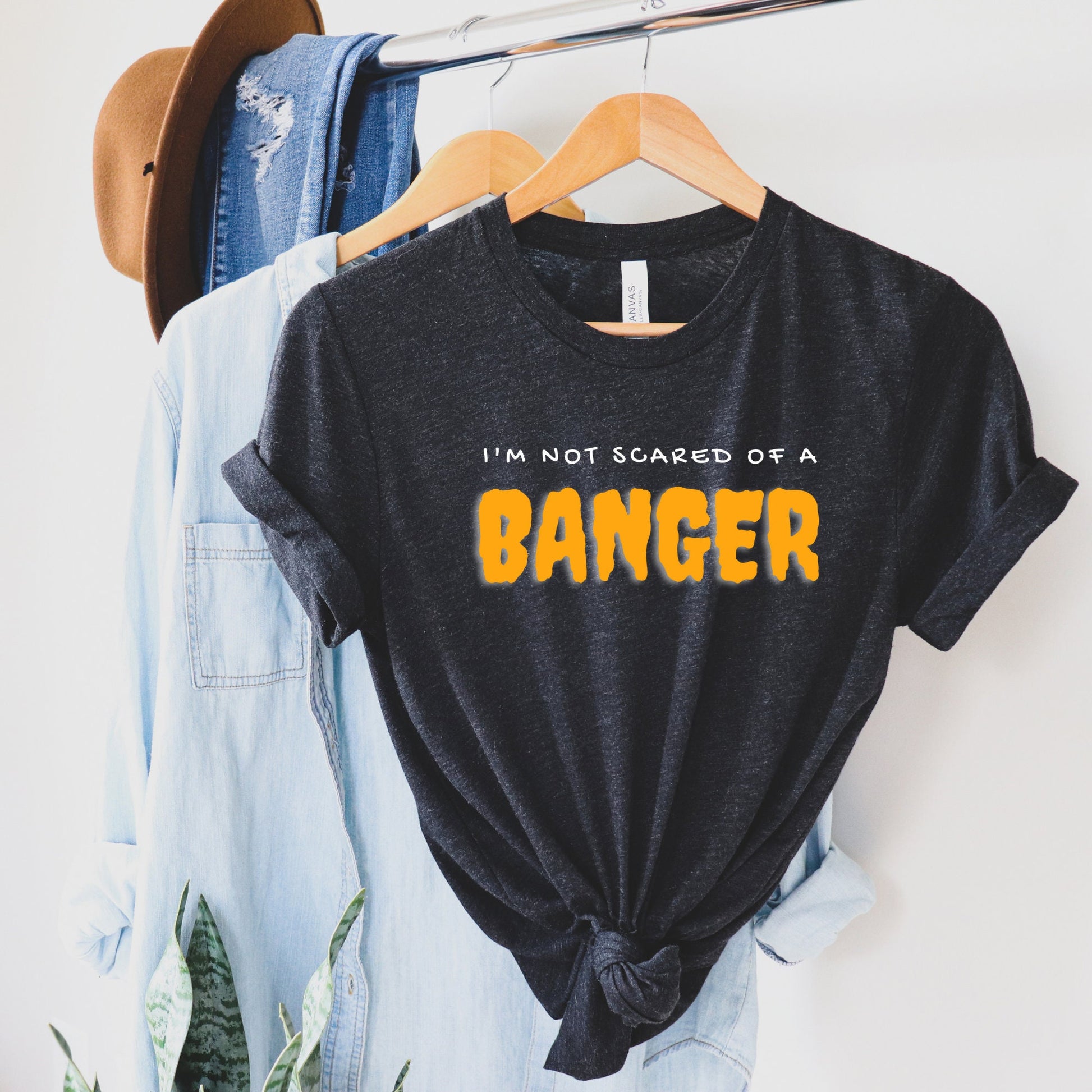 I'm Not Scared of a Banger Pickleball Shirt | Punny Halloween Pickleball T-Shirt | Women's and Men's Pickleball Tees | Best Pickleball Gifts