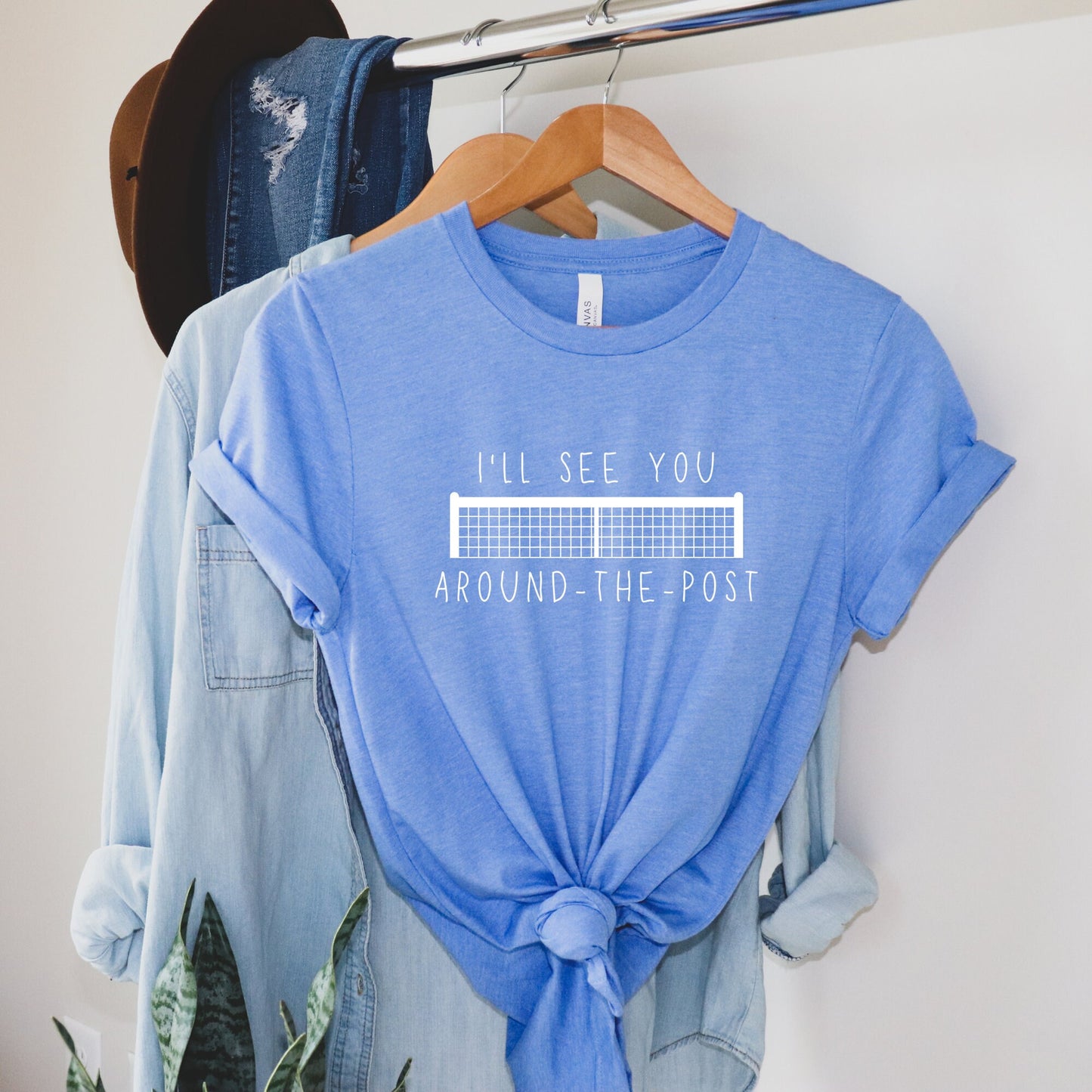 I'll See You Around the Post | Funny Pickleball T-shirt Short Sleeve Unisex Tee | Women's and Men's Pickleball Shirts | Best Pickleball Gift