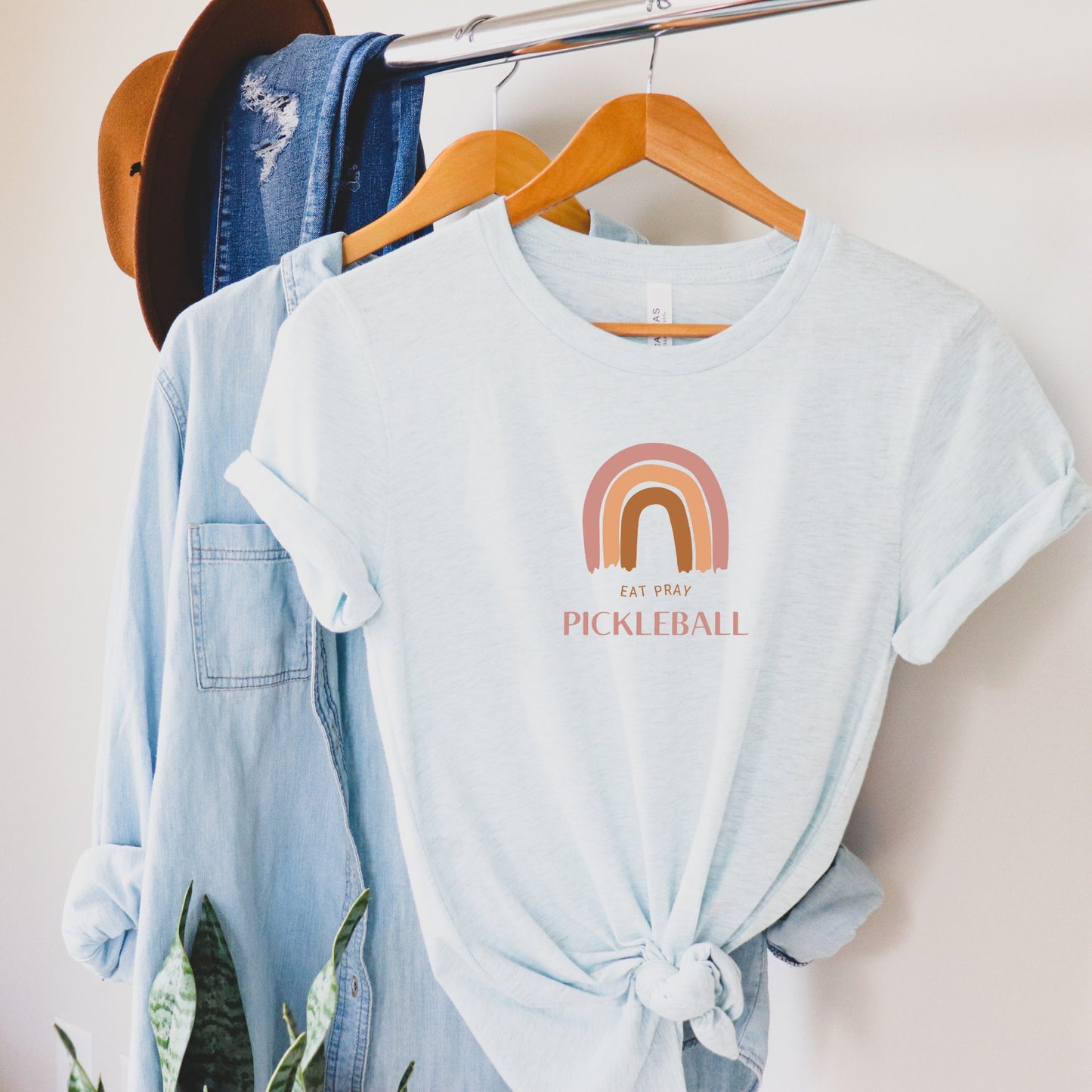 Eat Pray Pickleball | Cute Pickleball Shirts Short Sleeve Unisex Tee | Women's and Men's Pickleball Shirt | Best Pickleball Gifts