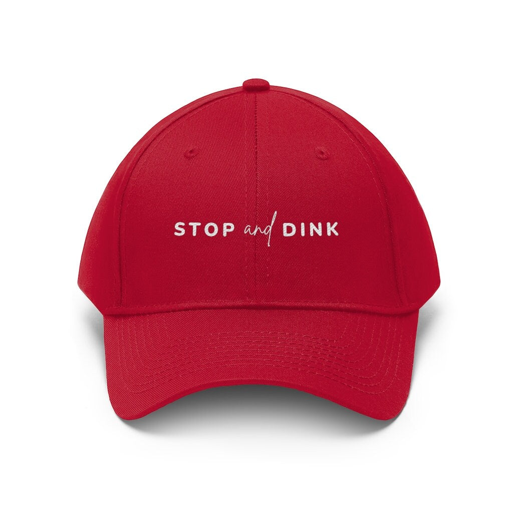 Stop and Dink Pickleball Hat | Funny Pickleball Hats | Punny Pickleball Cap | Best Pickleball Gifts