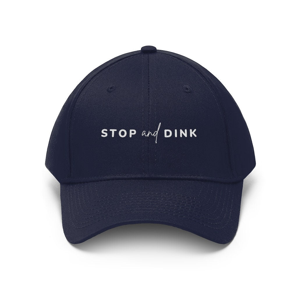Stop and Dink Pickleball Hat | Funny Pickleball Hats | Punny Pickleball Cap | Best Pickleball Gifts