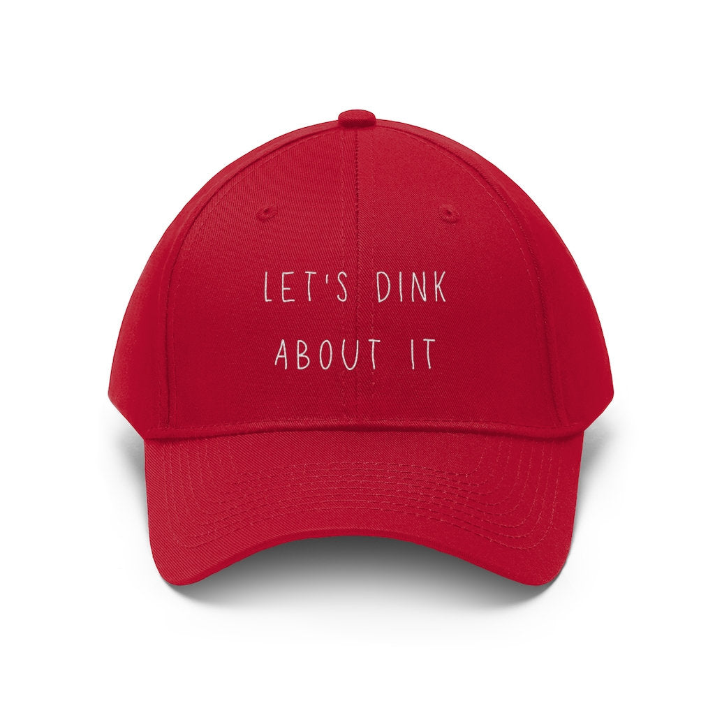 Let's Dink About It Pickleball Hat | Funny Pickleball Hats | Punny Pickleball Cap | Best Pickleball Gifts