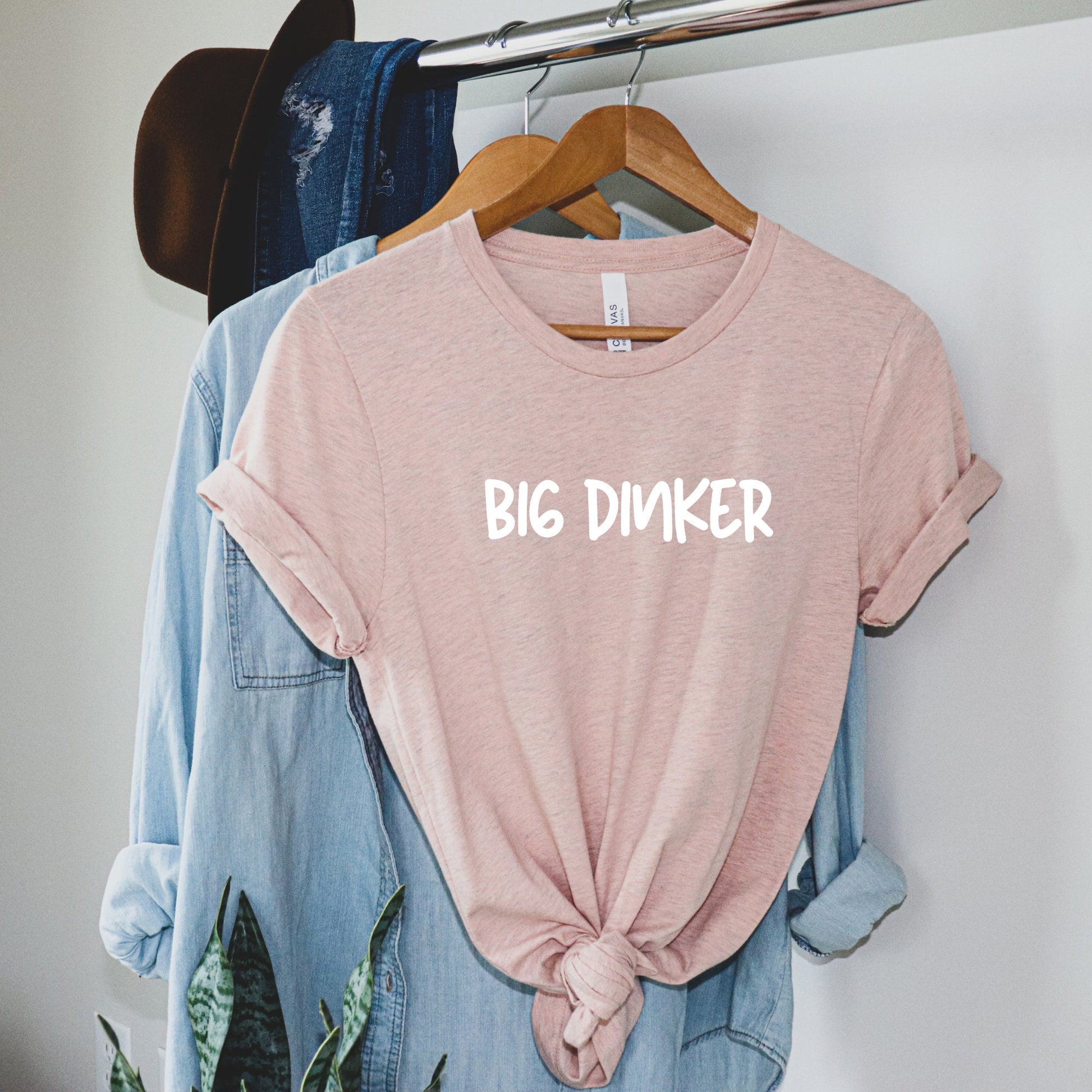 Big Dinker Pickleball Shirt | Funny Pickleball Short Sleeve Tees | Women's and Men's Pickleball T-Shirts | Modern Pickleball Gifts & Apparel