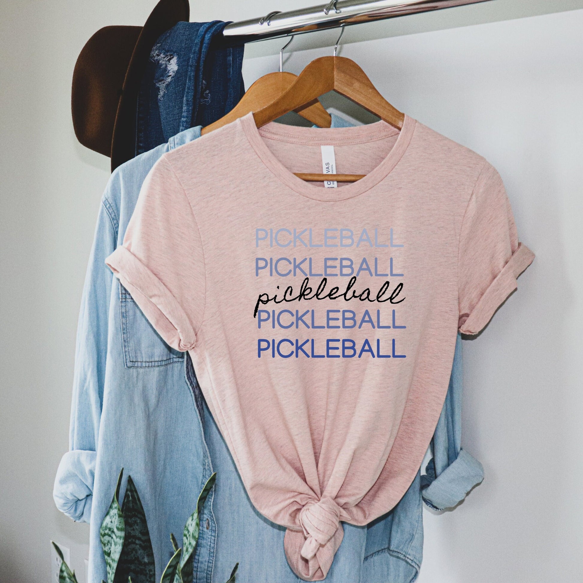Modern Pickleball T-Shirt | Cute Short Sleeve Unisex Tee for Picklers | Women's and Men's Pickleball Shirt | Best Pickleball Gifts