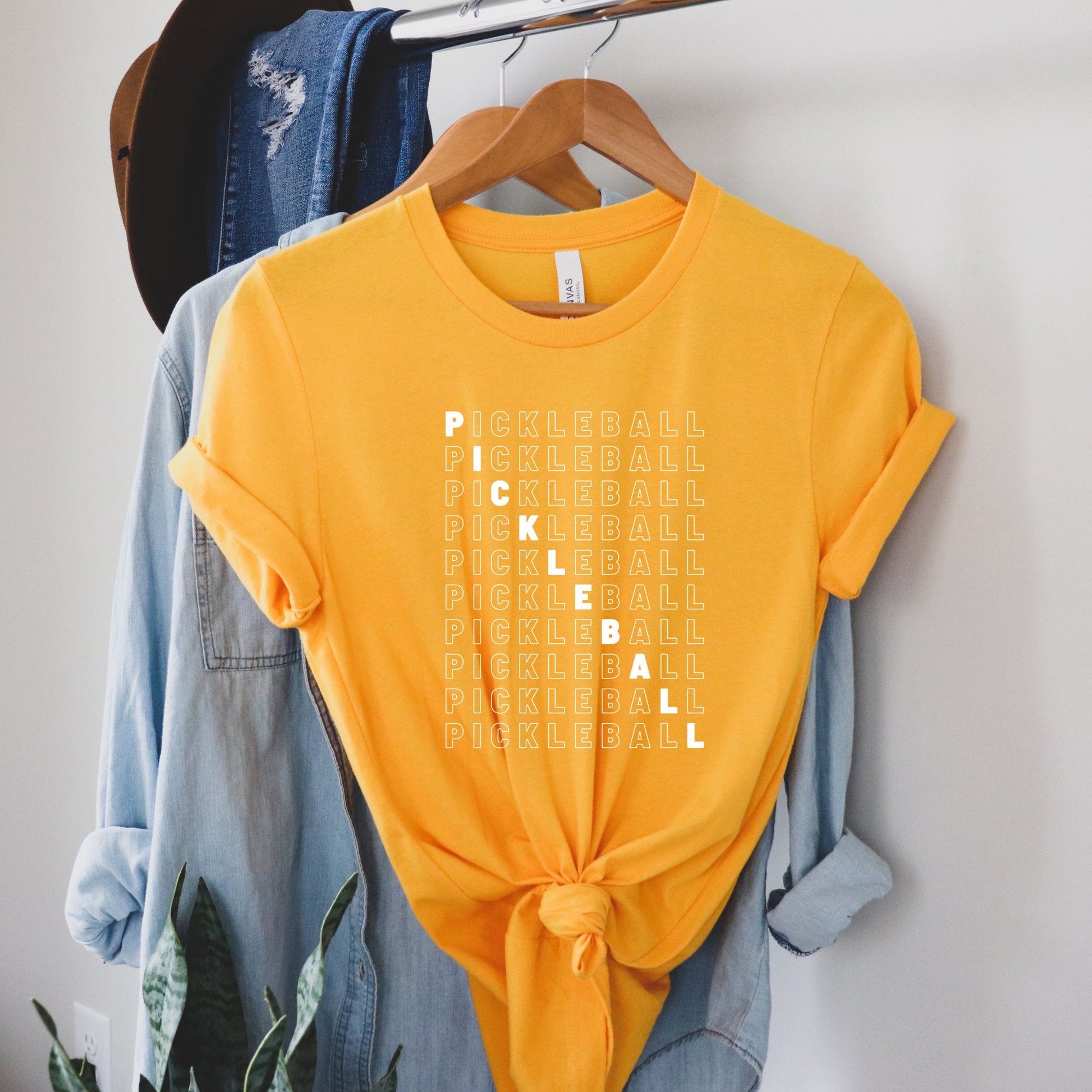 Pickleball T-Shirt | Modern Pickleball Short Sleeve Unisex Tee | Women's and Men's Pickleball Shirt | Best Pickleball Gifts