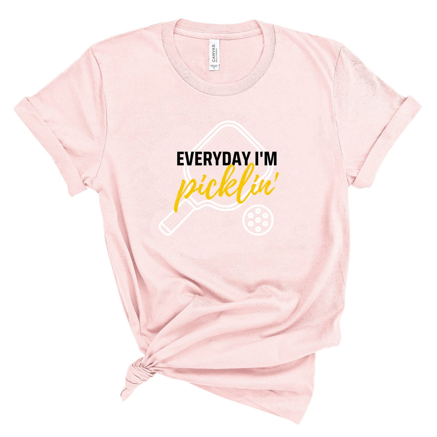 Everyday I'm Picklin' T-Shirt | Modern Pickle ball Short Sleeve Unisex Tees | Women's and Men's Pickleball Shirts | Modern Pickle ball Gifts