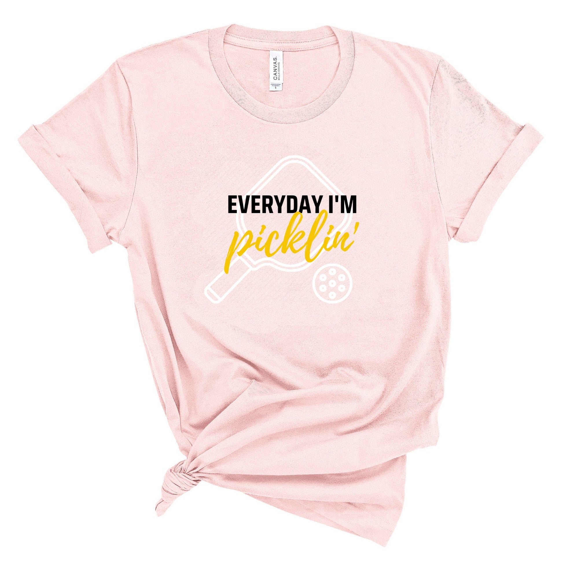 Everyday I'm Picklin' T-Shirt | Modern Pickle ball Short Sleeve Unisex Tees | Women's and Men's Pickleball Shirts | Modern Pickle ball Gifts