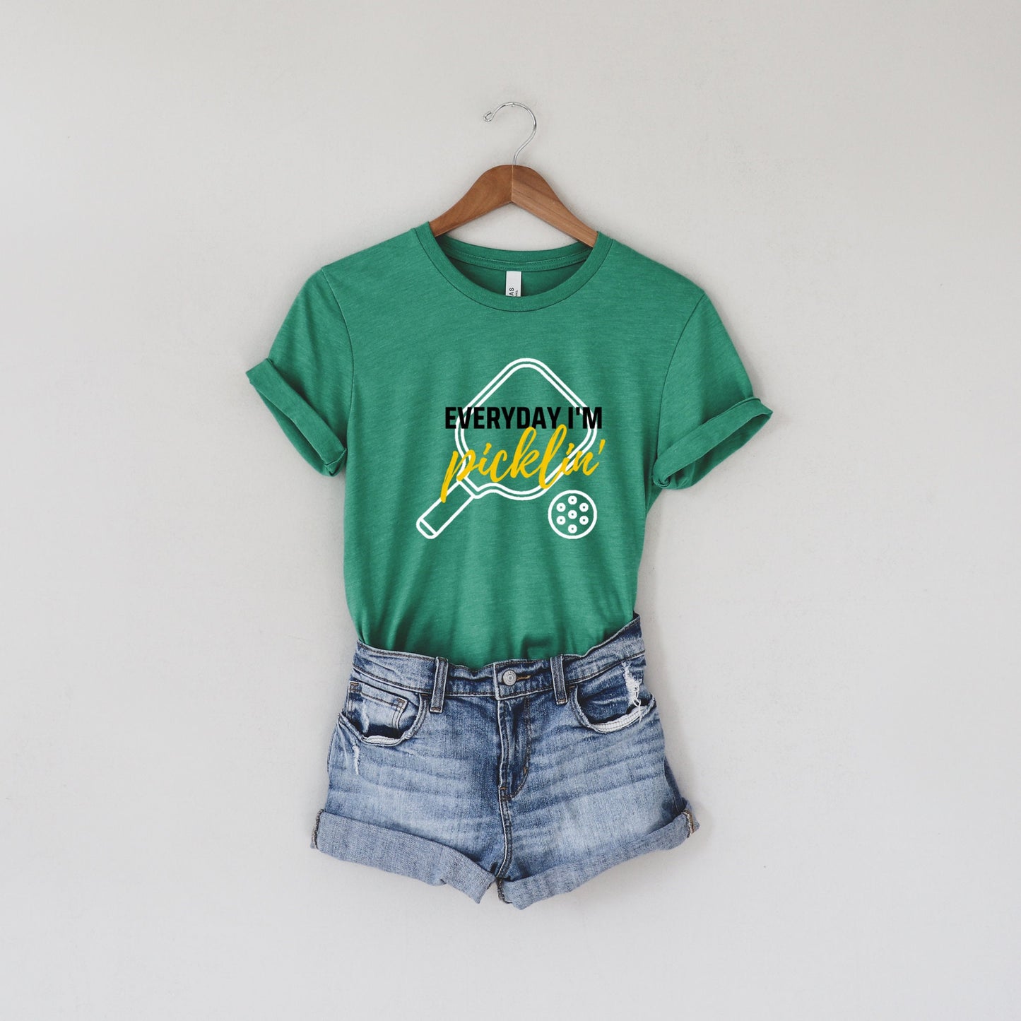 Everyday I'm Picklin' T-Shirt | Modern Pickle ball Short Sleeve Unisex Tees | Women's and Men's Pickleball Shirts | Modern Pickle ball Gifts