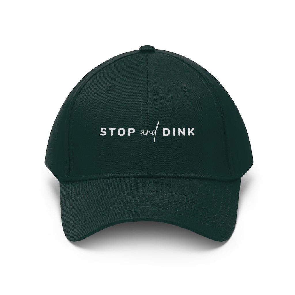 Stop and Dink Pickleball Hat | Funny Pickleball Hats | Punny Pickleball Cap | Best Pickleball Gifts