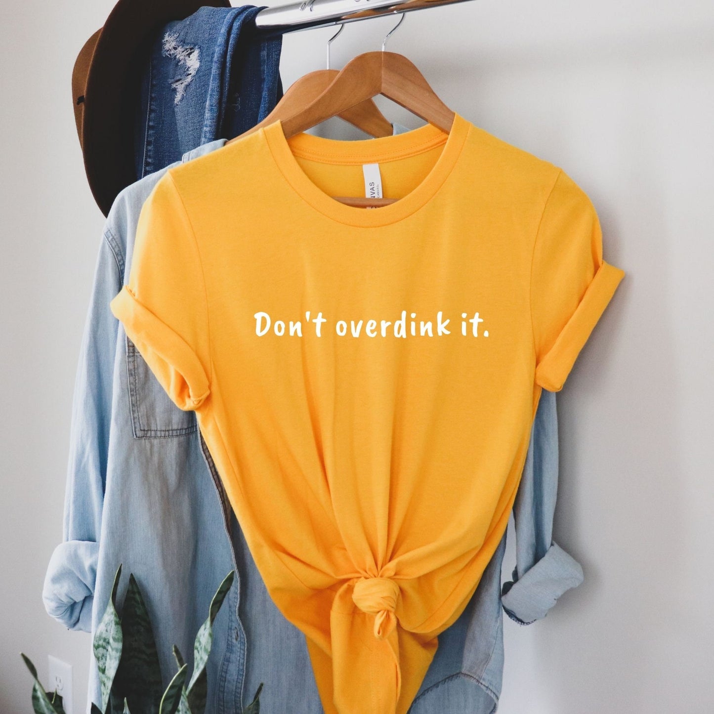 Don't Overdink It Pickleball T-shirt | Punny Pickleball Tees & Gift | Best Men's and Women's Unisex Pickleball Shirt | Funny Pickleball Wear