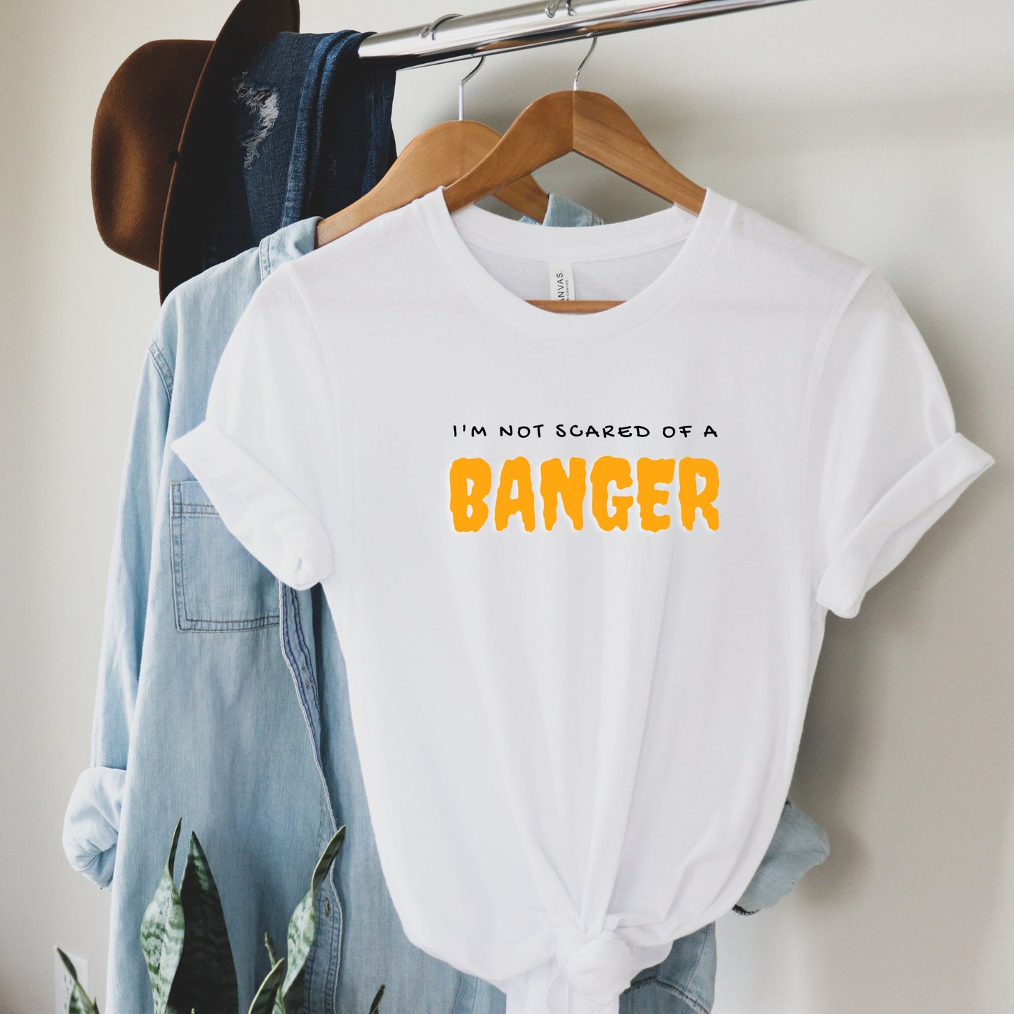 I'm Not Scared of a Banger Pickleball Shirt | Punny Halloween Pickleball T-Shirt | Women's and Men's Pickleball Tees | Best Pickleball Gifts
