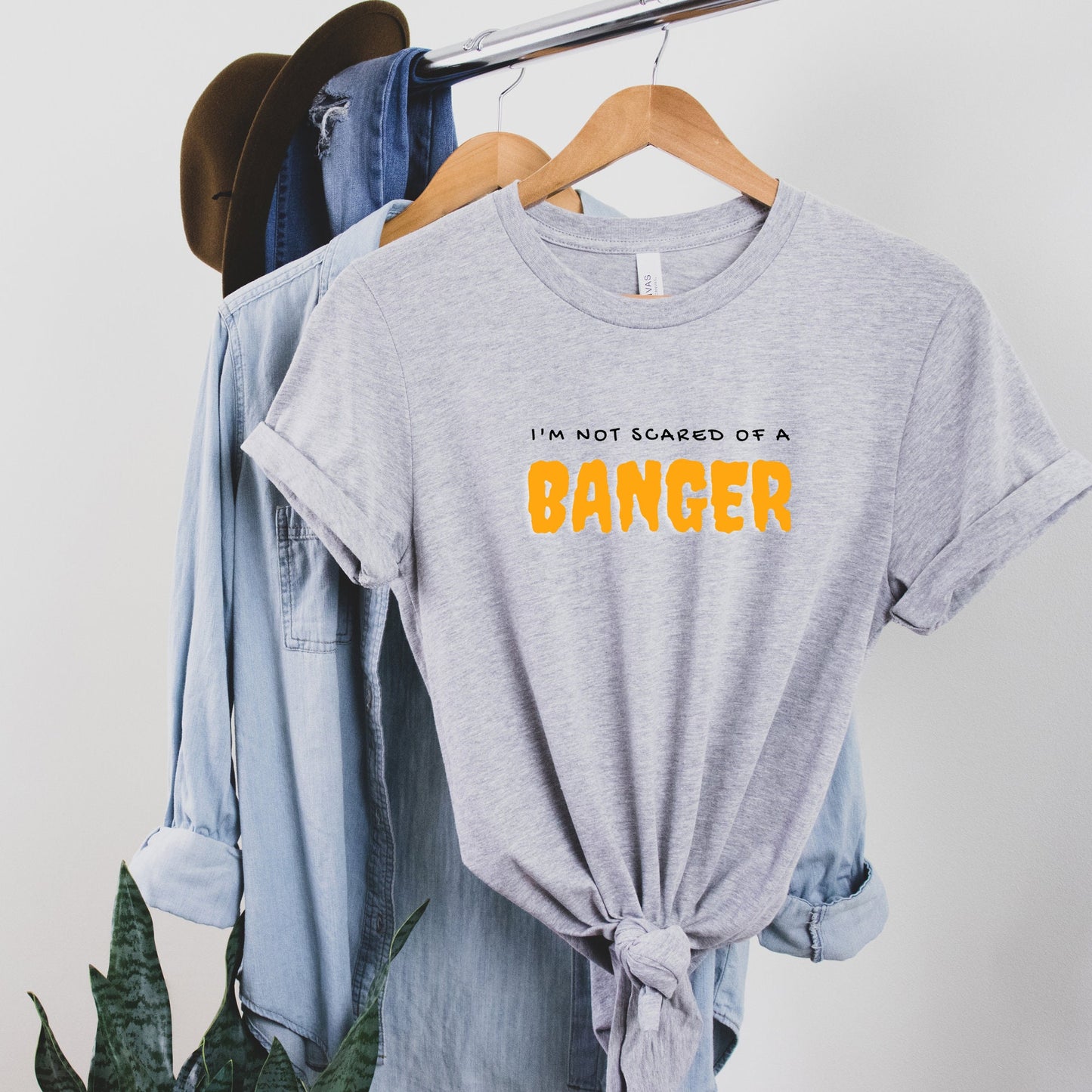 I'm Not Scared of a Banger Pickleball Shirt | Punny Halloween Pickleball T-Shirt | Women's and Men's Pickleball Tees | Best Pickleball Gifts