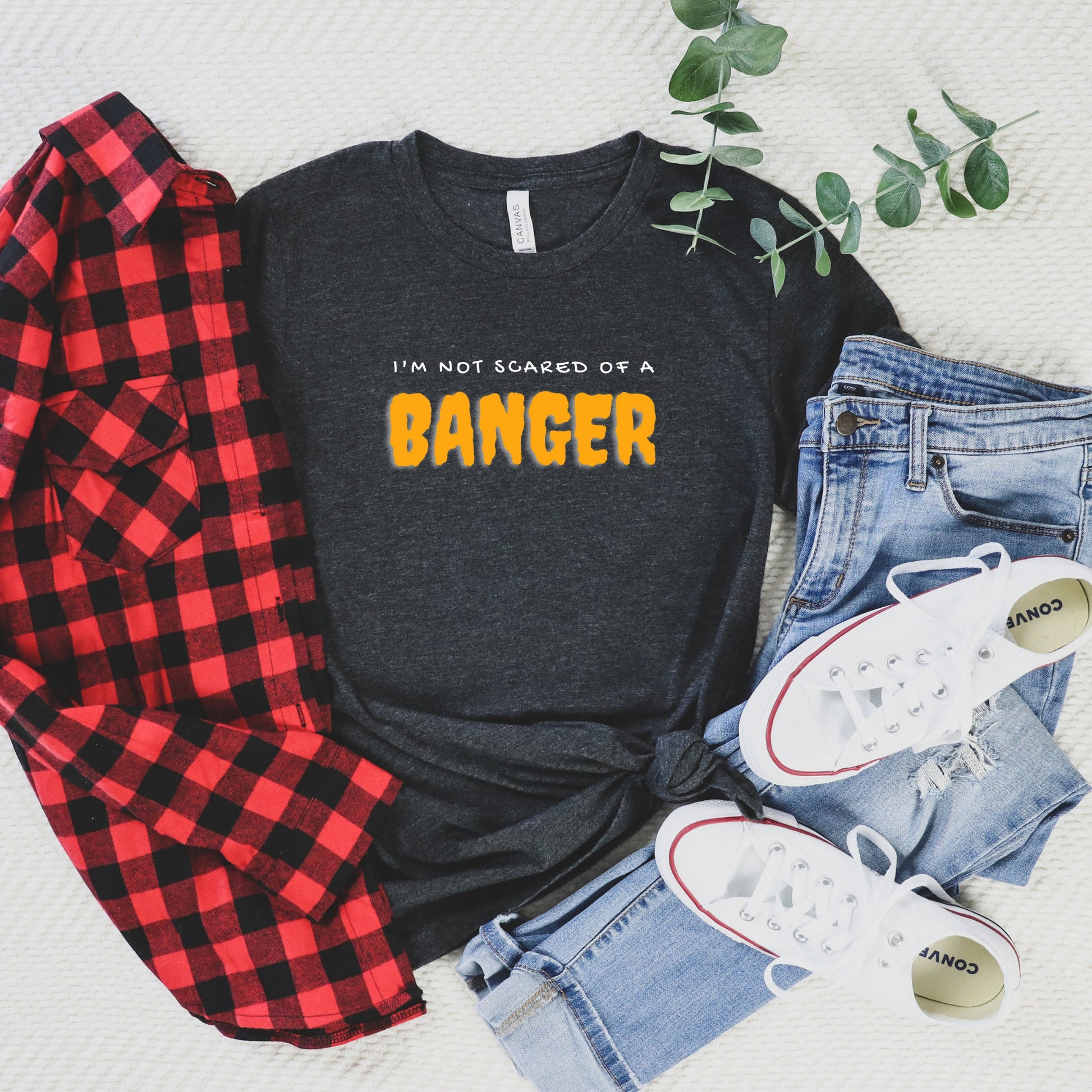 I'm Not Scared of a Banger Pickleball Shirt | Punny Halloween Pickleball T-Shirt | Women's and Men's Pickleball Tees | Best Pickleball Gifts