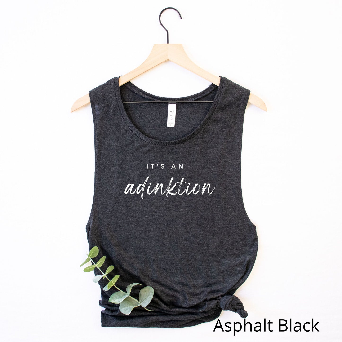 It's an Adinktion Pickle-ball Tank Top | Modern Punny Pickleball Tees | Women's Flowy Scoop Muscle Tank | Best Pickle ball Gifts and Shirts
