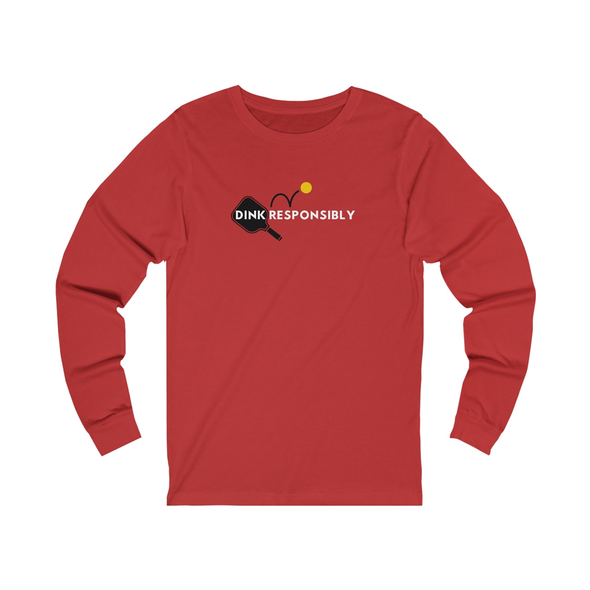 Dink Responsibly Unisex Jersey Long Sleeve Tee | Women's Pickleball Long Sleeve Shirt | Pickleball Clothing | Pickleball Athletic Wear