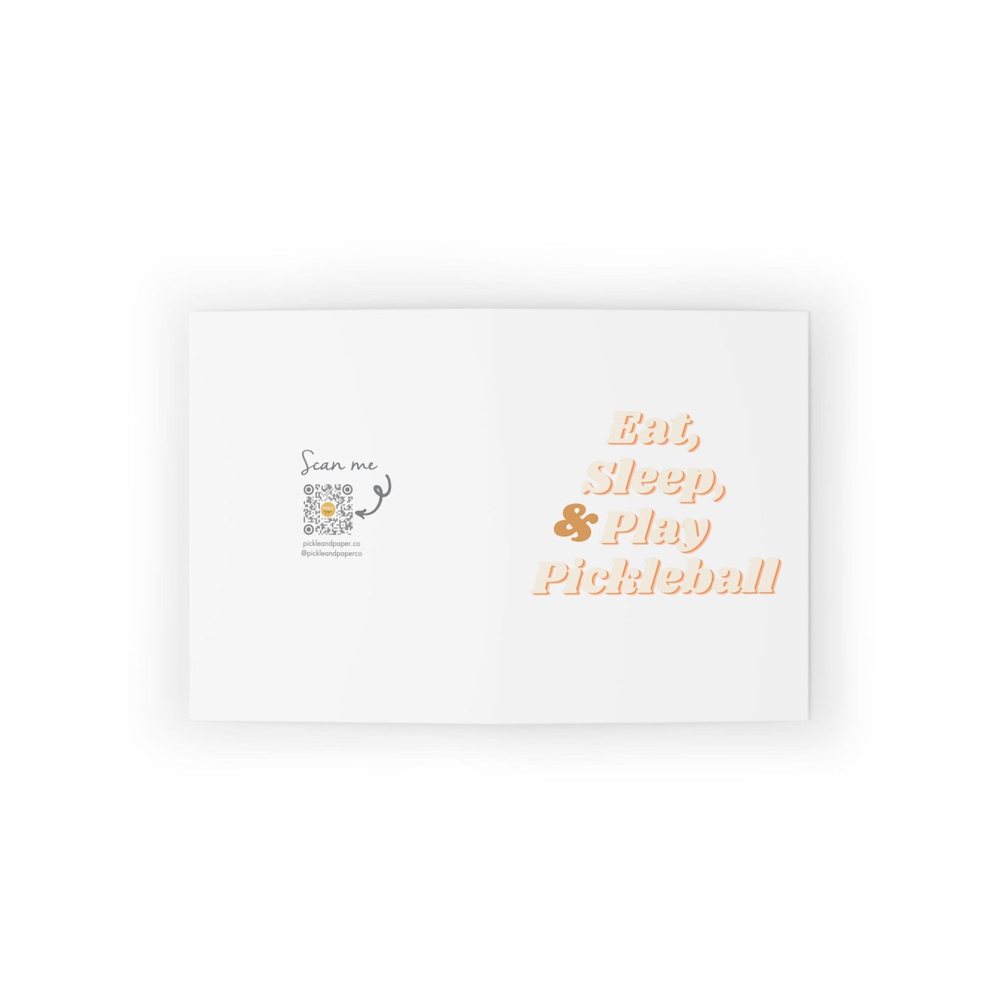 Eat, Sleep & Play Pickleball Happy Birthday Greeting Card