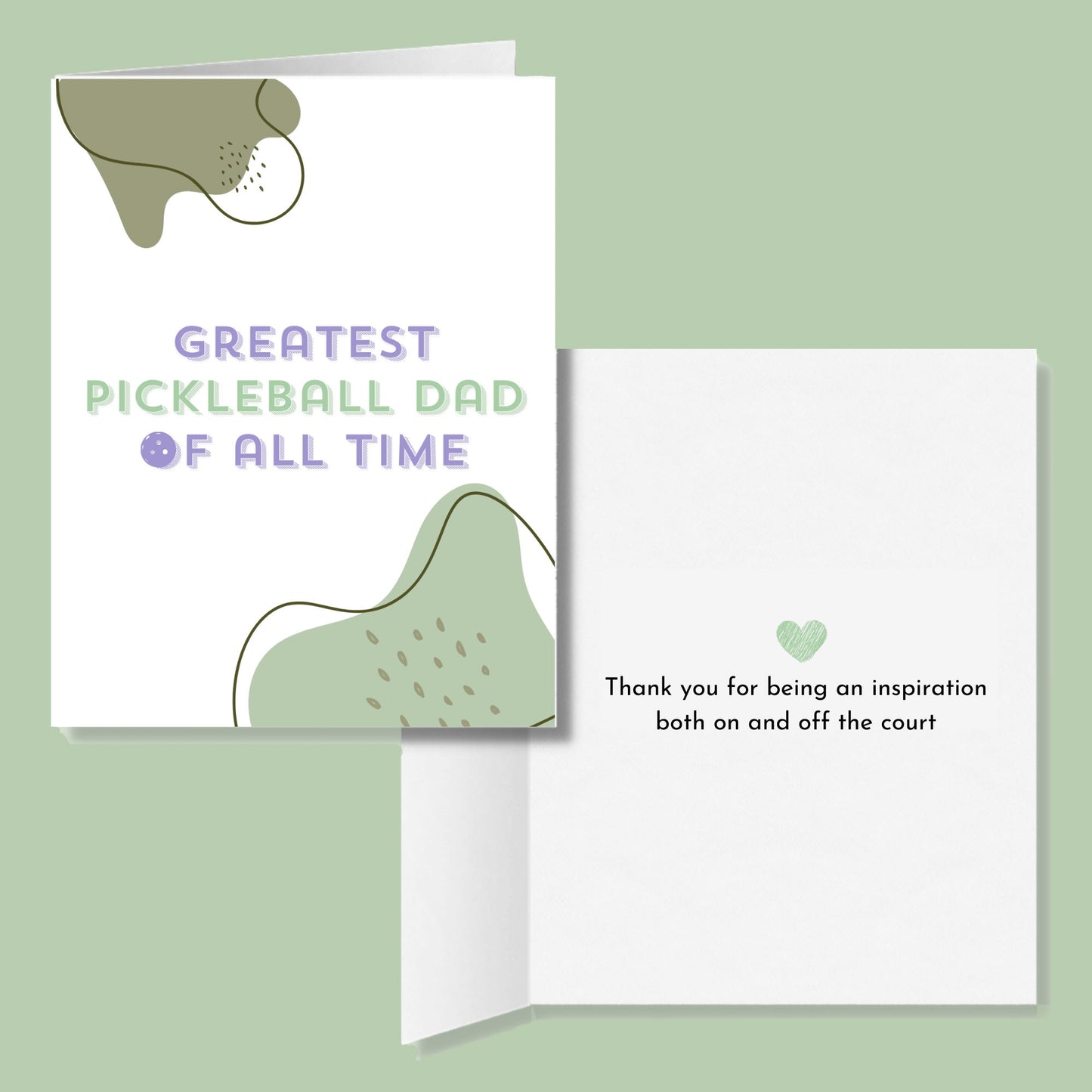 Greatest Pickleball Dad of All Time Greeting Card