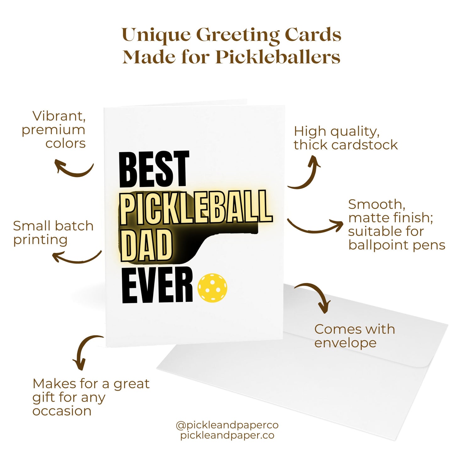 Best Pickleball Dad Ever Greeting Card