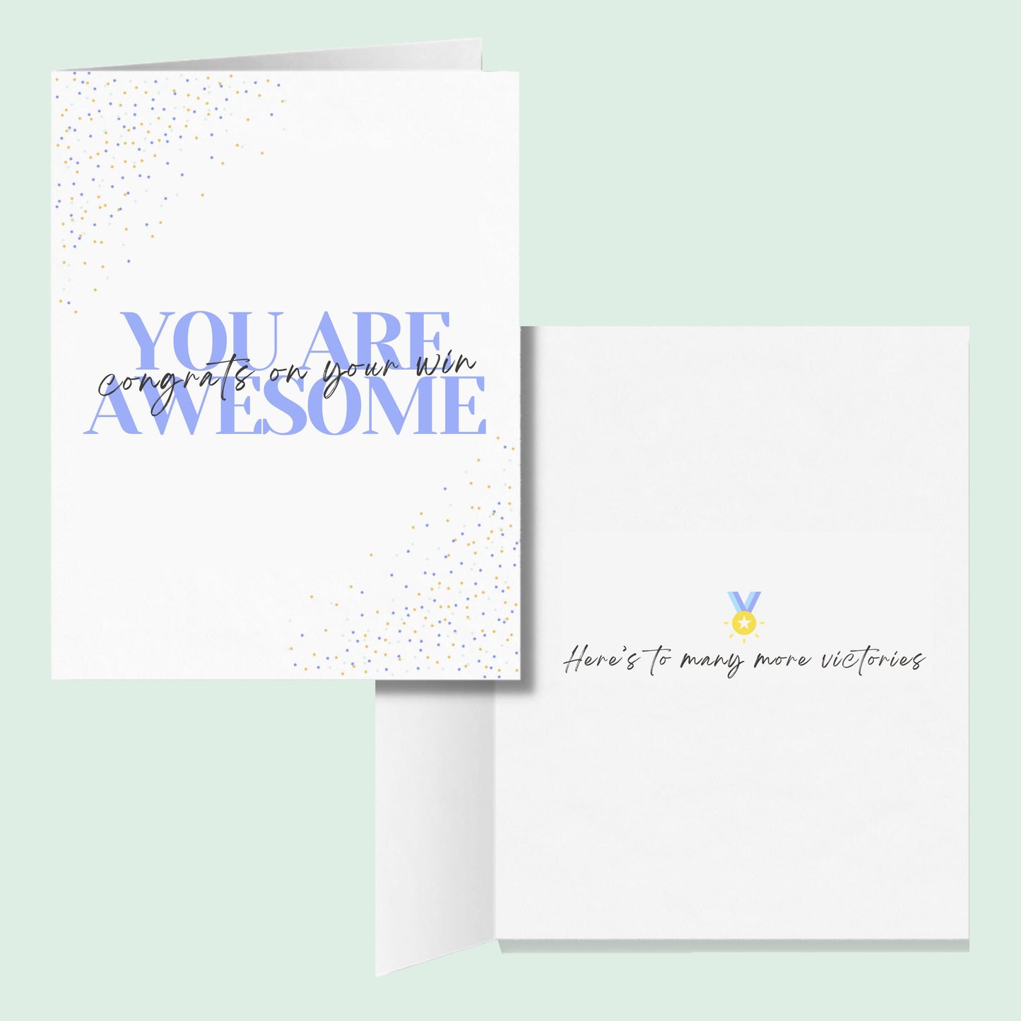 You Are Awesome Congrats On Your Win Pickleball Greeting Card