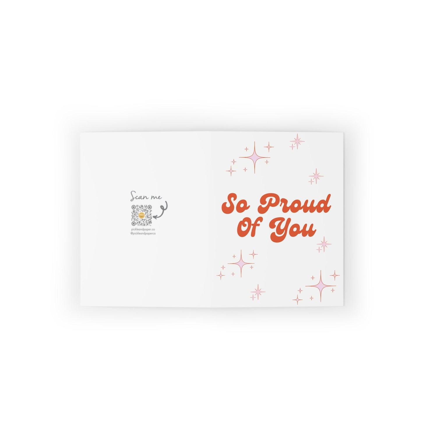 So Proud Of You Pickleball Greeting Card