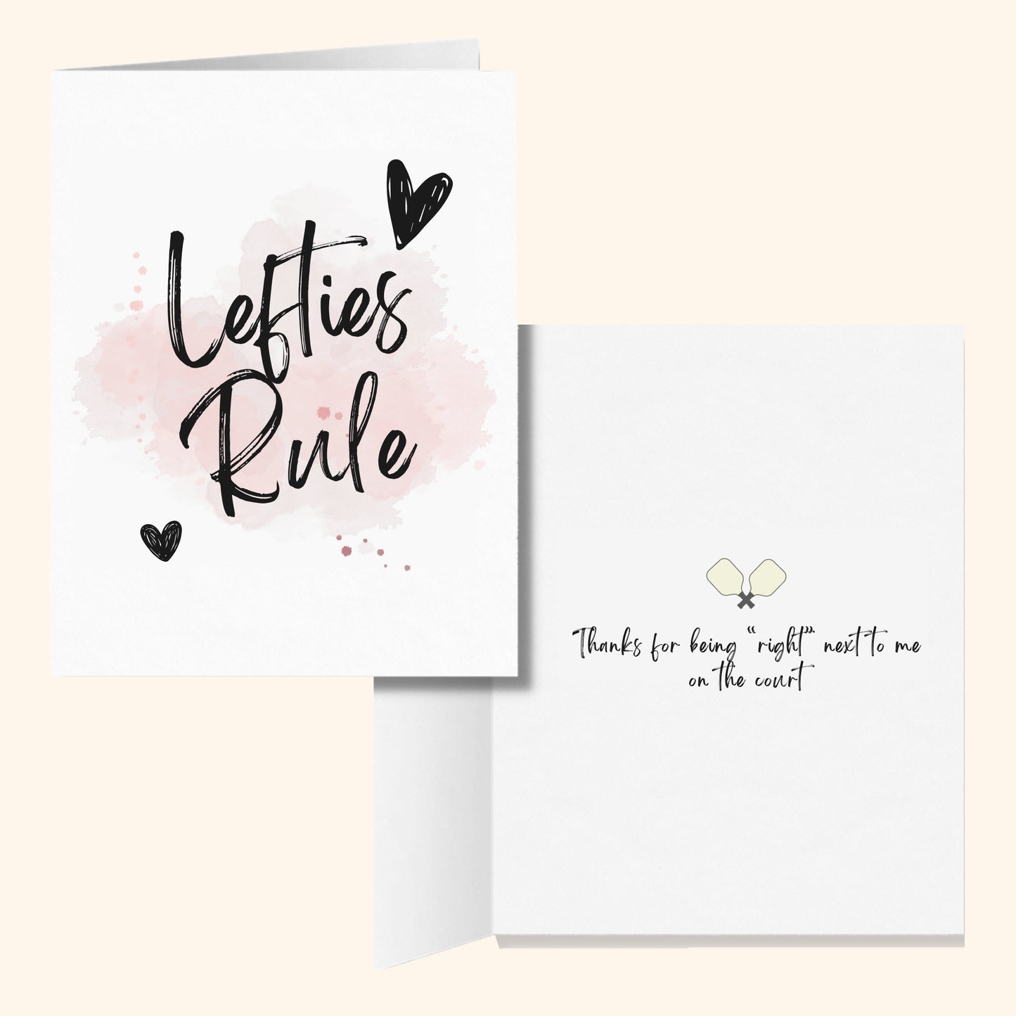 Lefties Rule Pickleball Greeting Card