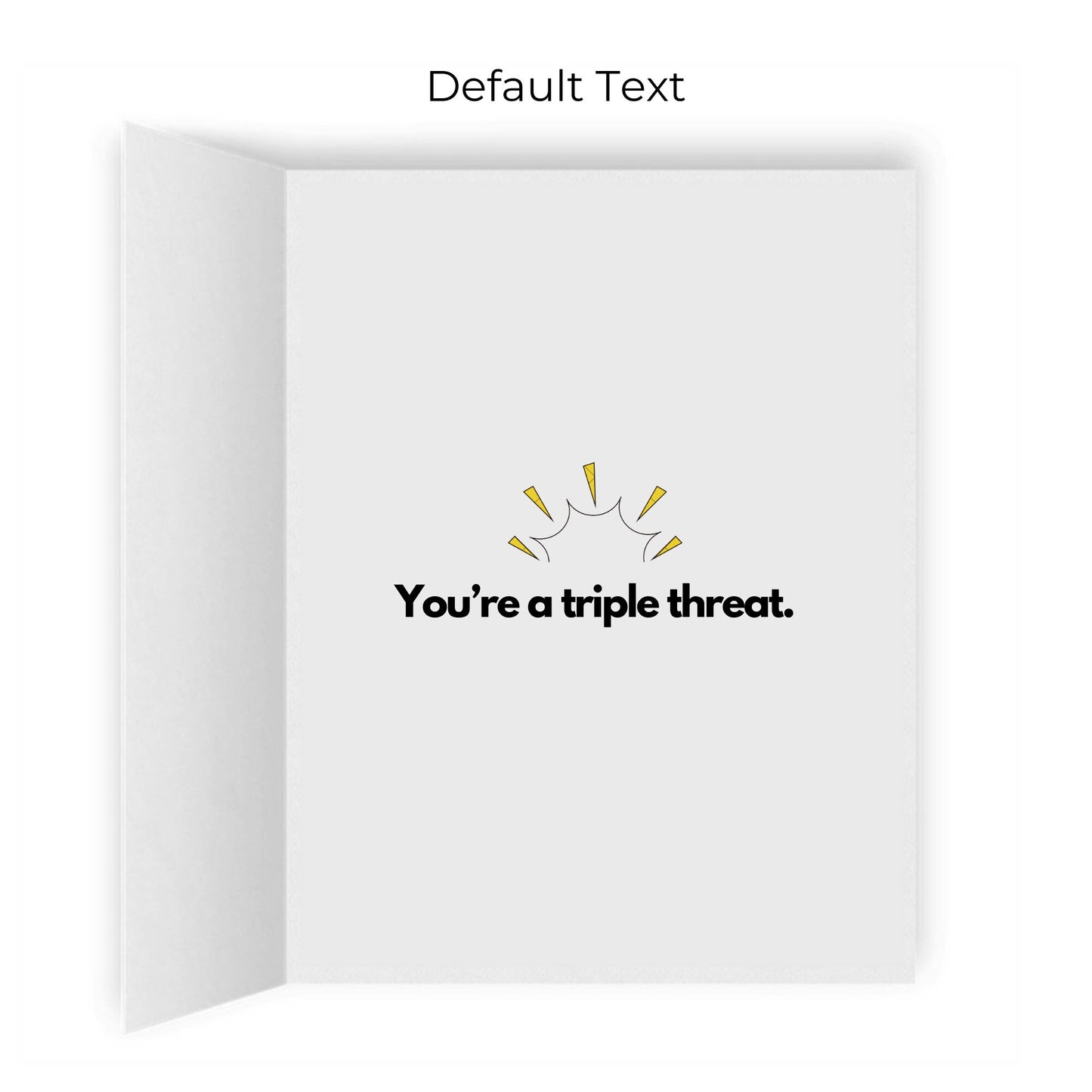 Dinks, Drops, & Drives You're a Triple Threat Pickleball Greeting Card