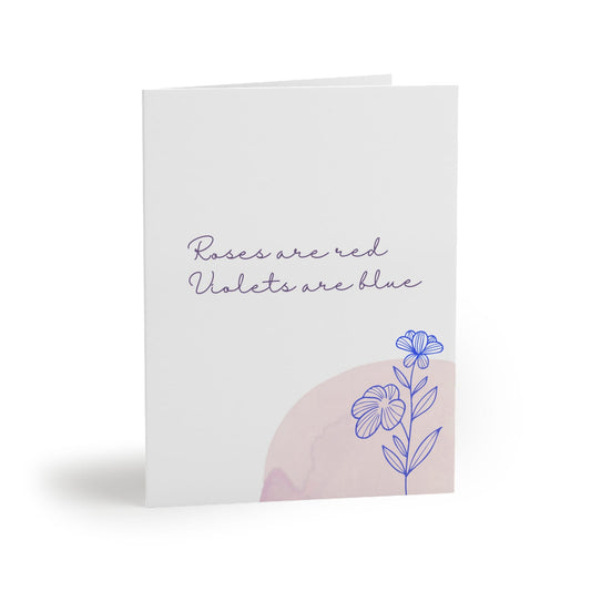 Roses are Red, Violets are Blue Pickleball Greeting Card