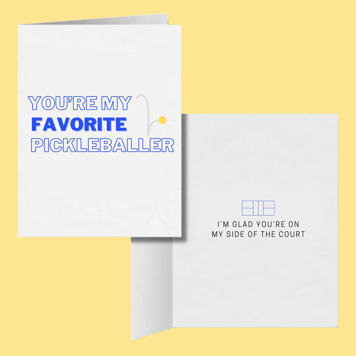 You're My Favorite Pickleballer Greeting Card