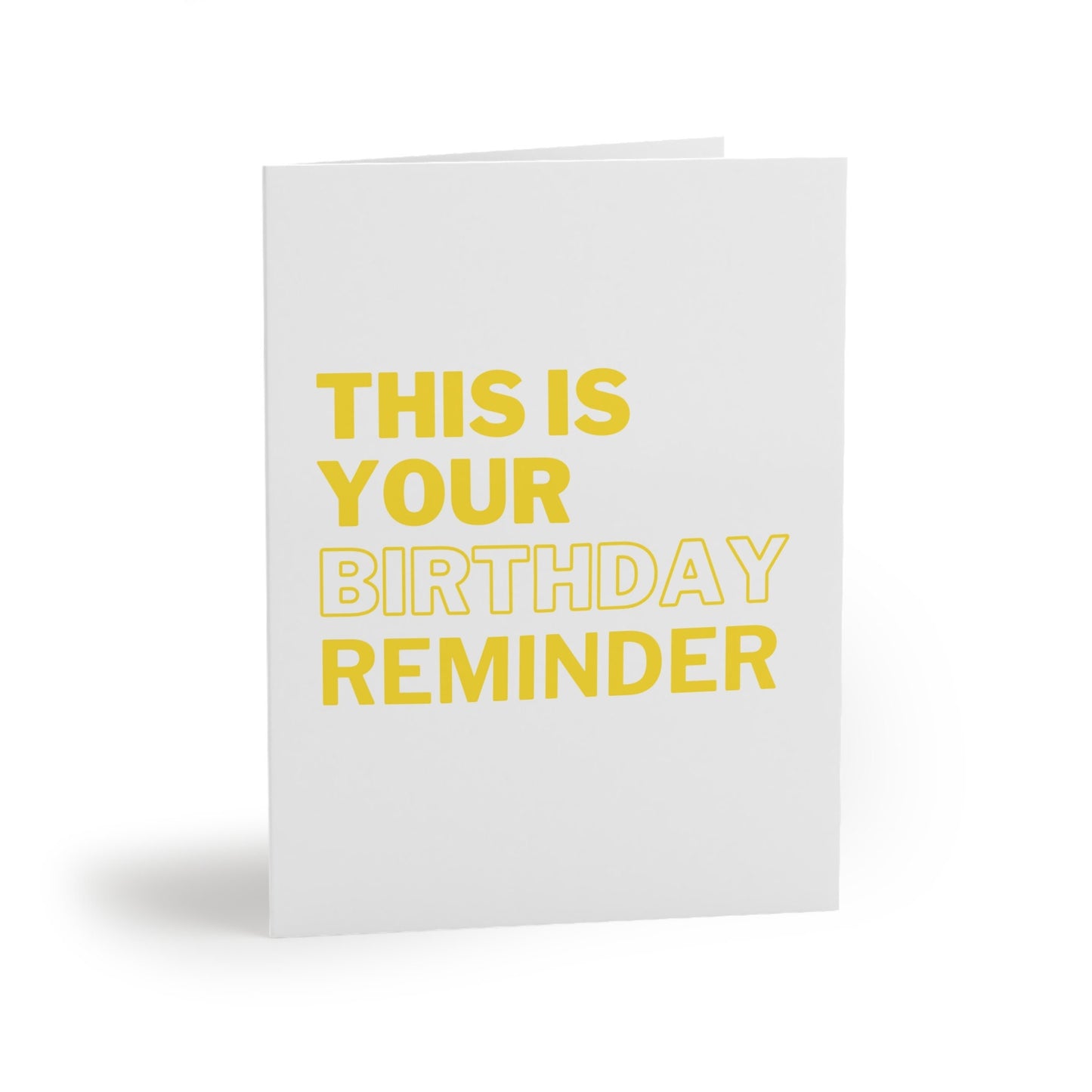 This Is Your Birthday Reminder Dink Responsibly Pickleball Greeting Card